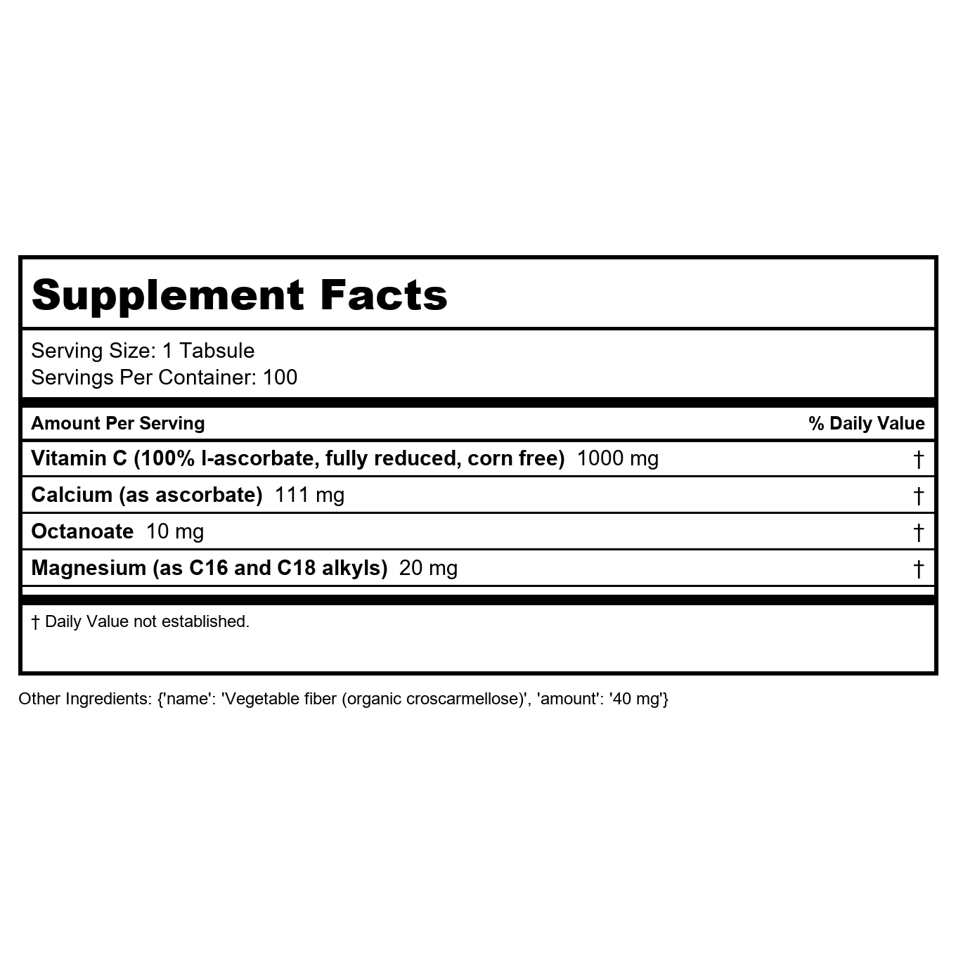 Perque Potent C Guard 1,000 Mg 100 Tablets