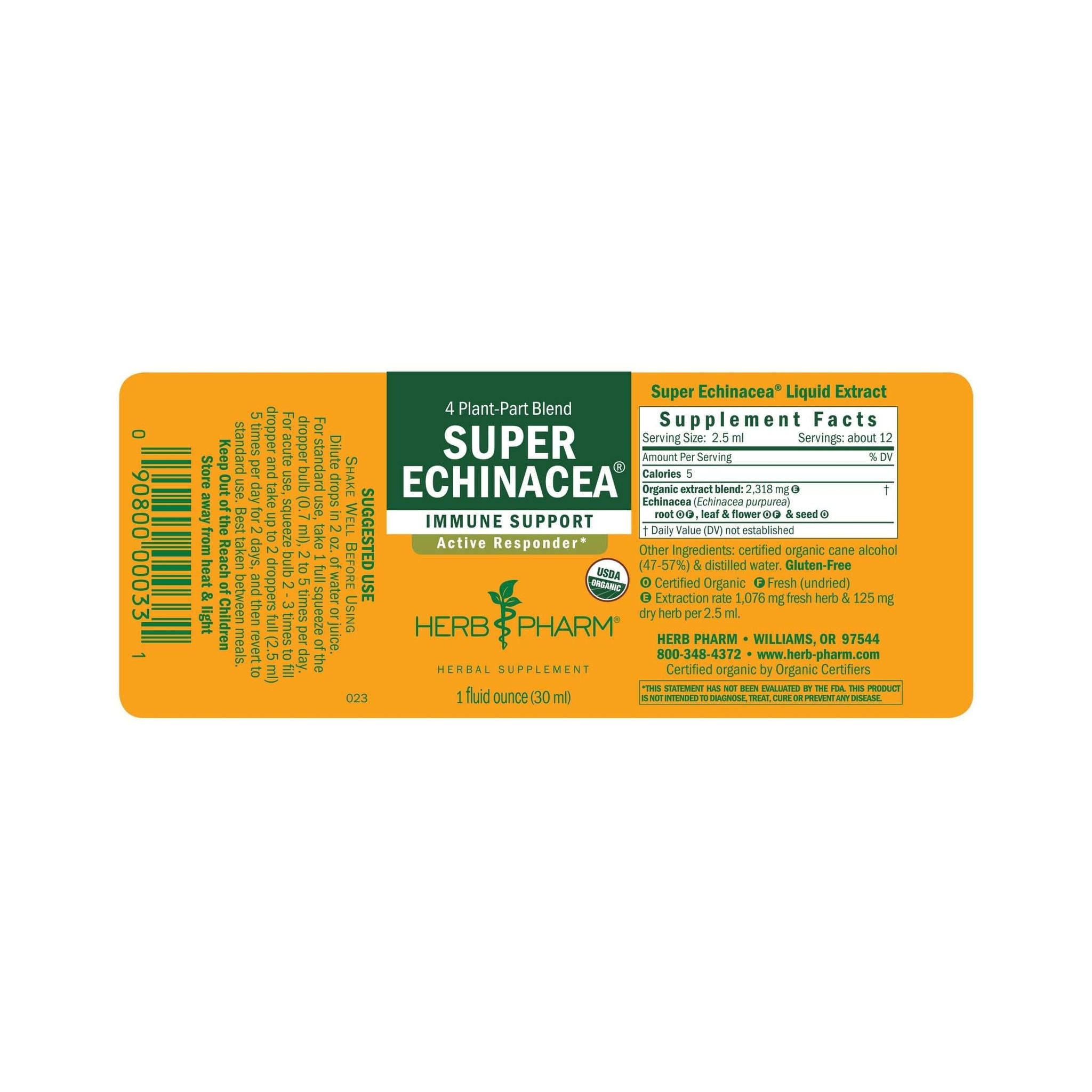 Herb Pharm Super Echinacea 4oz - 2 Pack