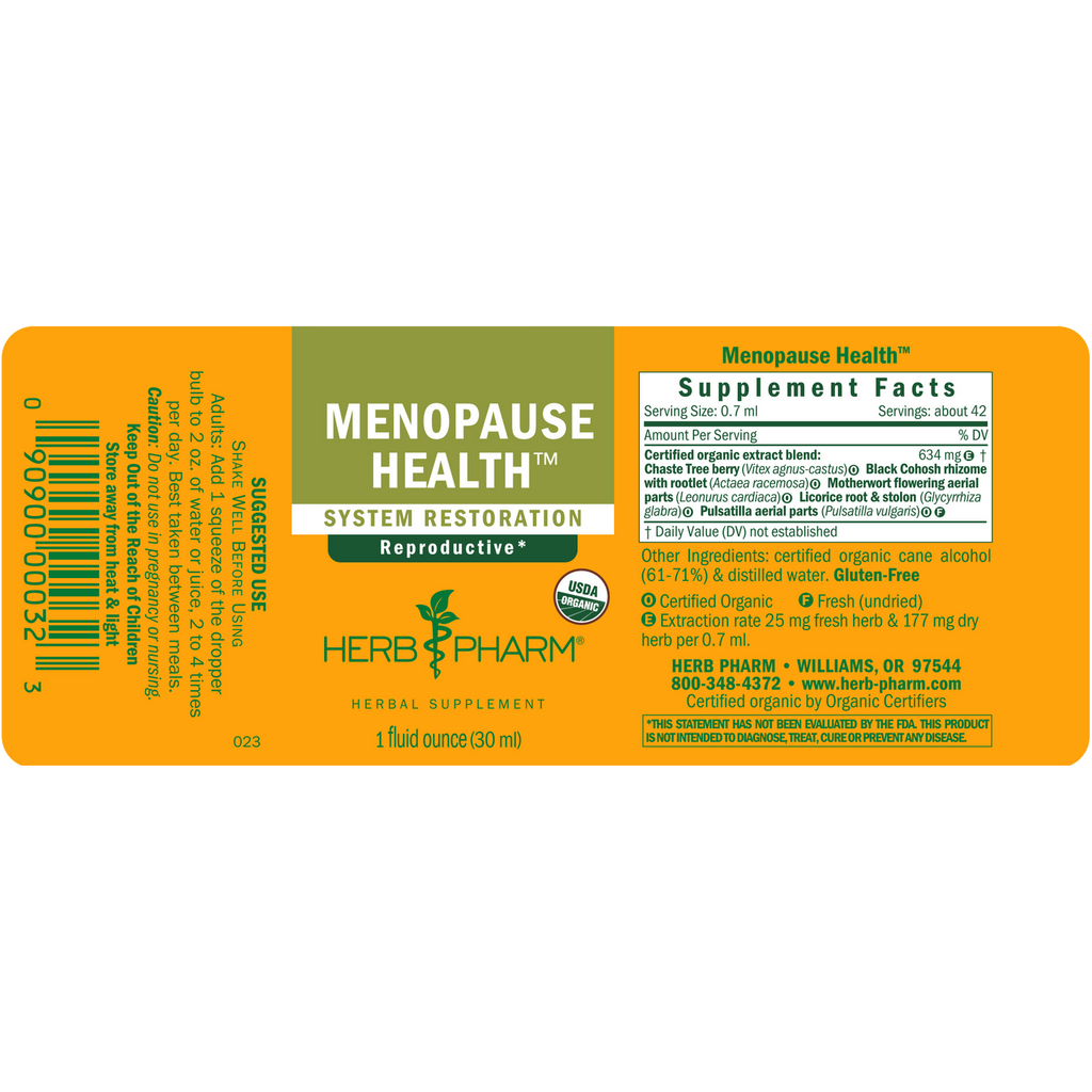 Herb Pharm Menopause Health 1oz - B001E13632