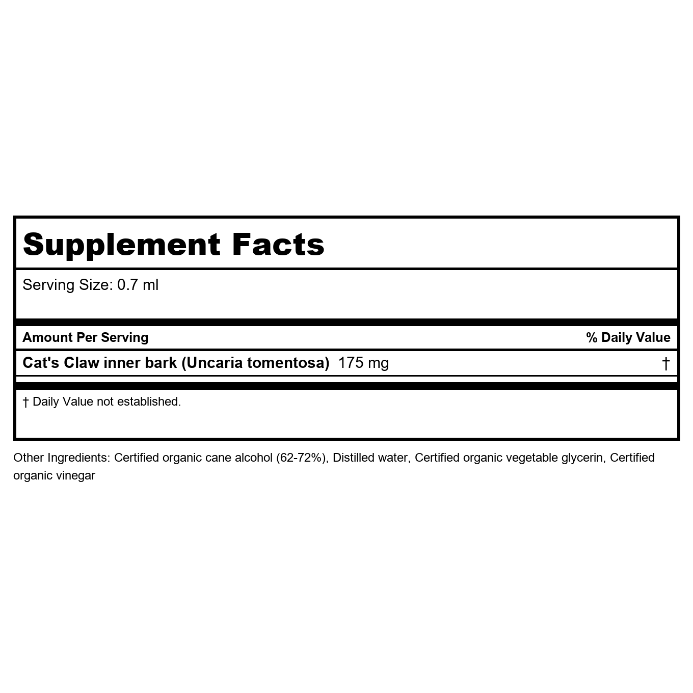 Herb Pharm Cat's Claw 4oz