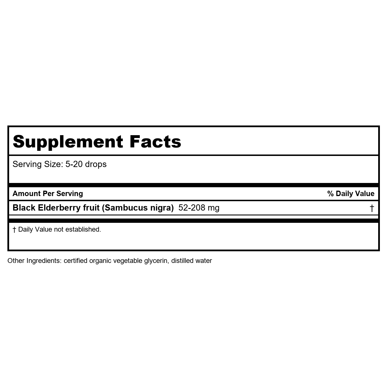 Herb Pharm Kids Black Elderberry AF 1oz