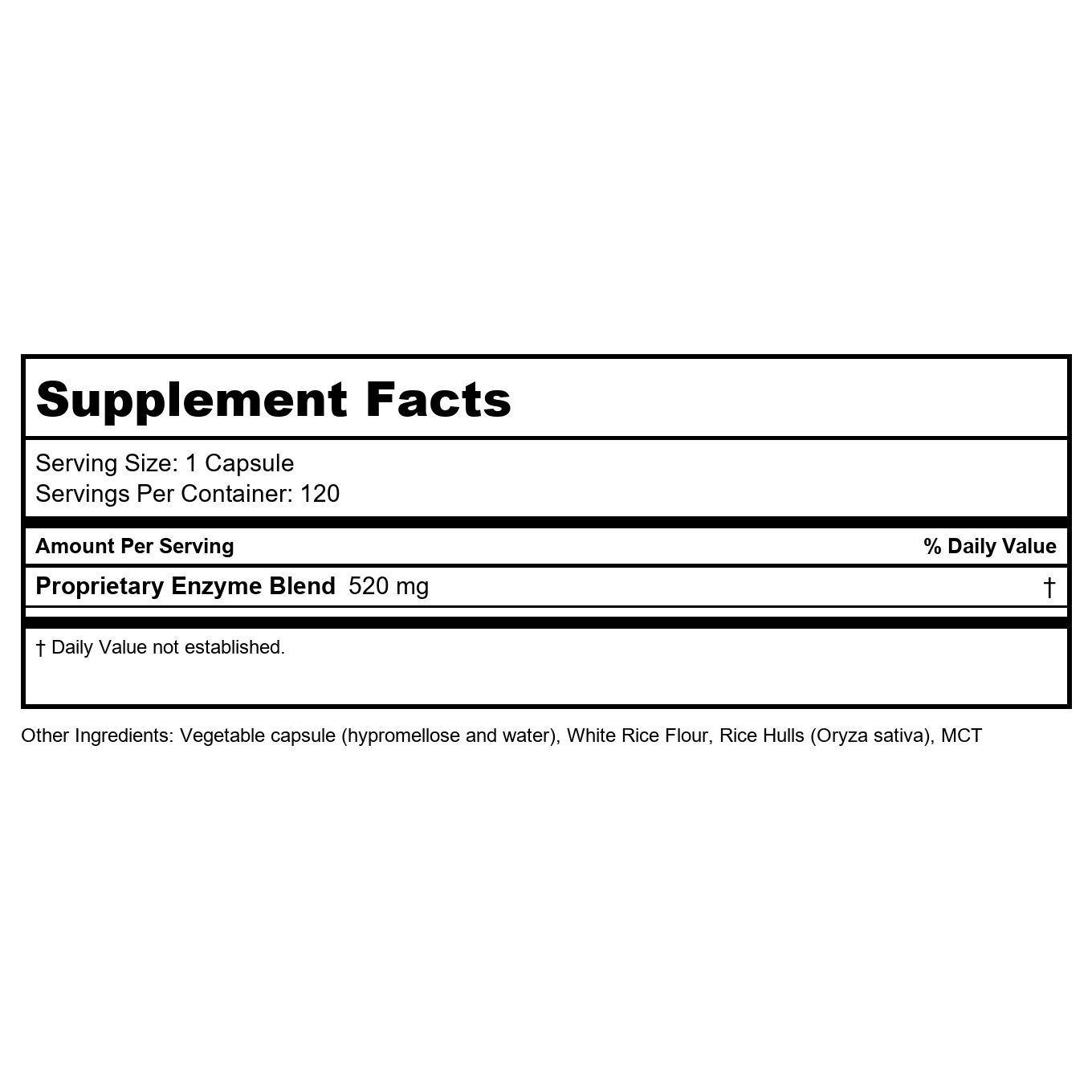 Theramedix BioSET Super Strength Digestion 120 Capsules