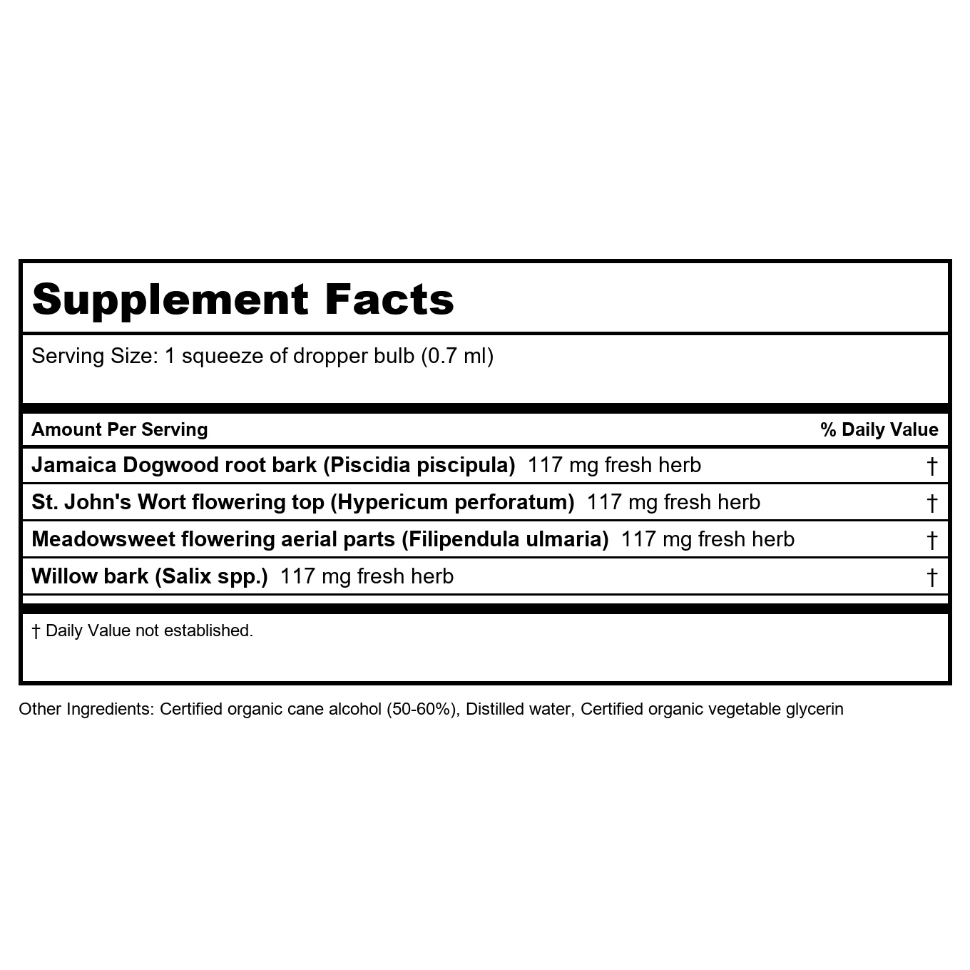 Herb Pharm Willow Blend 1oz
