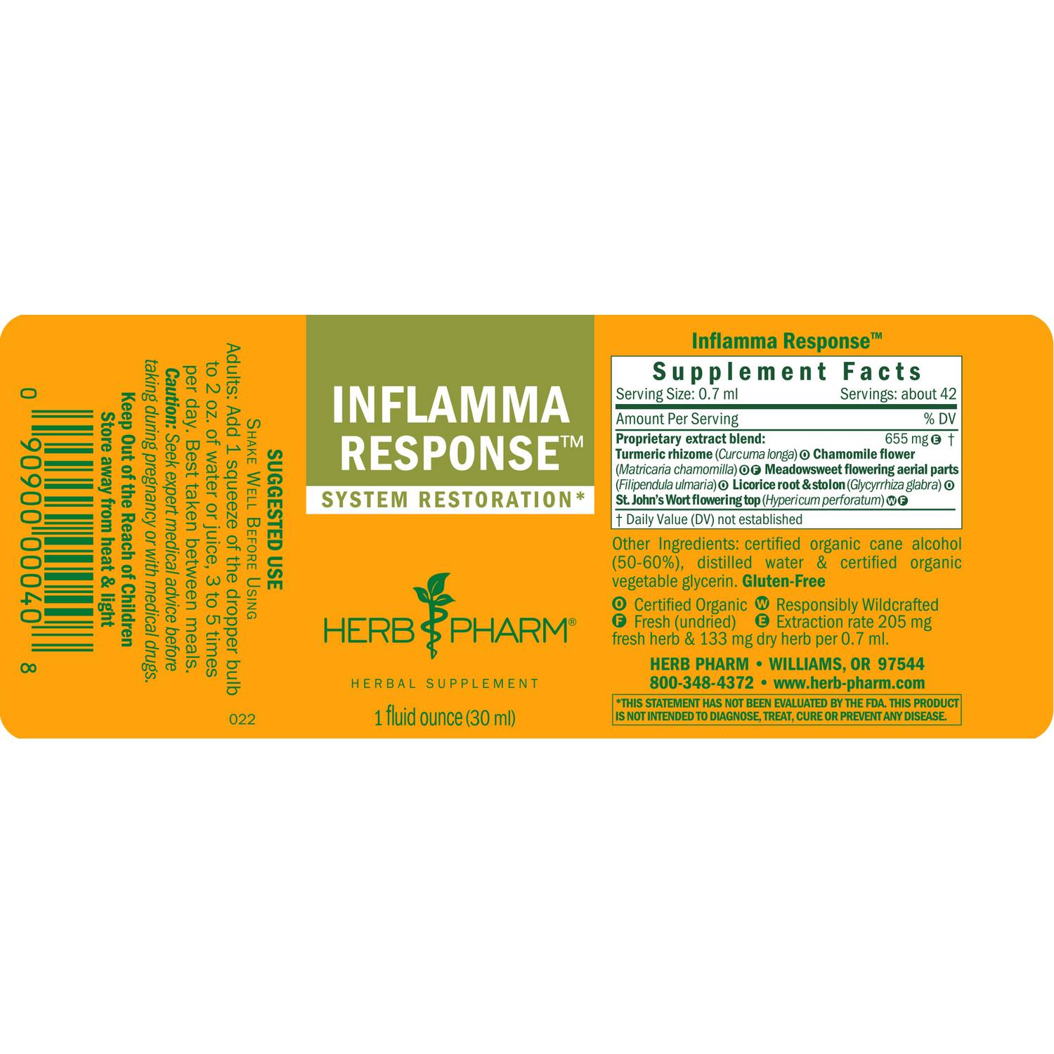 Herb Pharm Inflamma Response 4oz