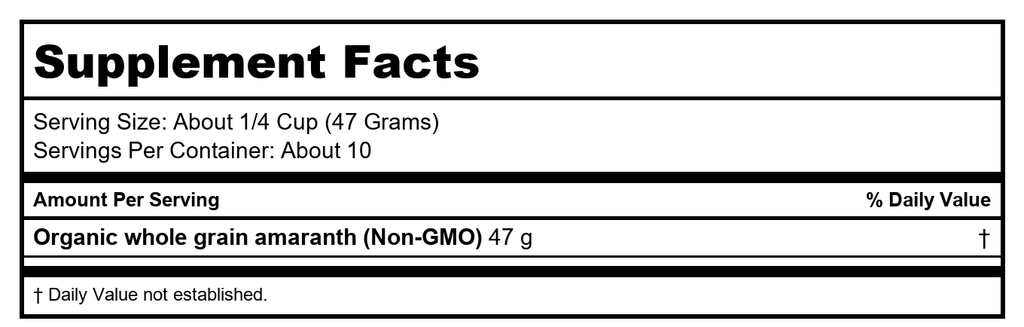 Now Living Now Amaranth Grain Organic 16oz - 6211