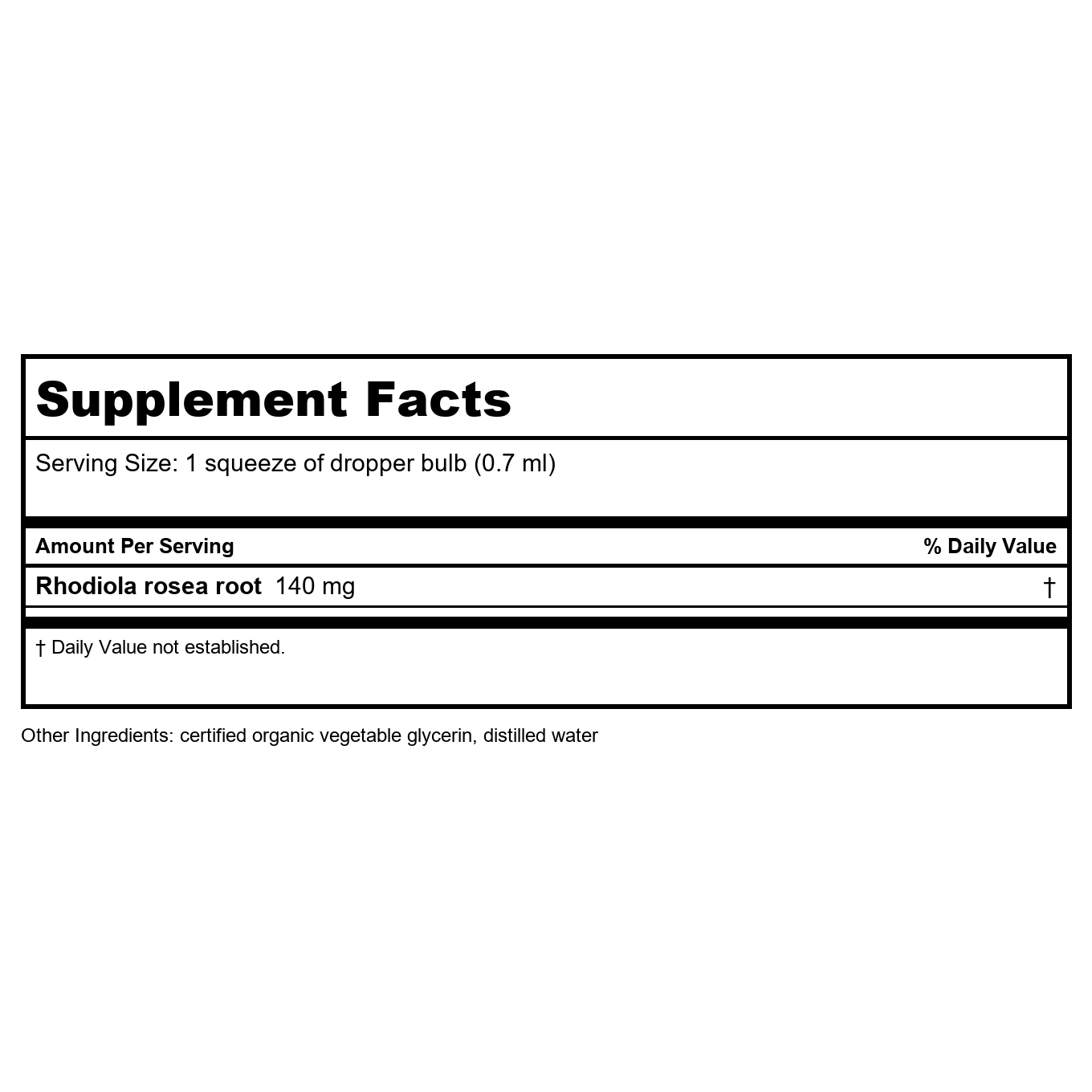Herb Pharm Rhodiola Alcohol Free 4oz