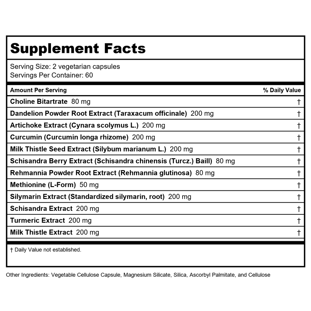 Vital Nutrients Liver Support 120 Vcaps