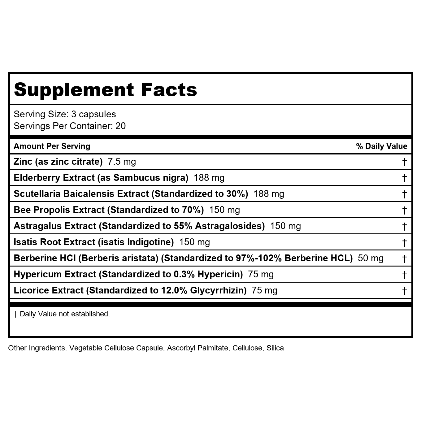 Vital Nutrients ViraCon 60 Vcaps