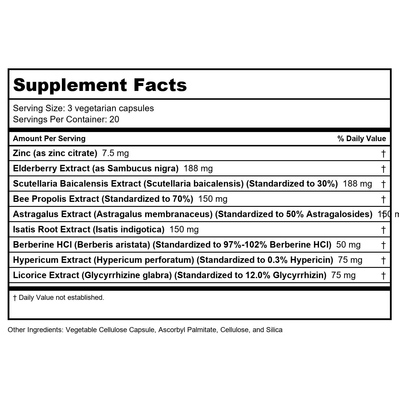 Vital Nutrients ViraCon 120 Vcaps