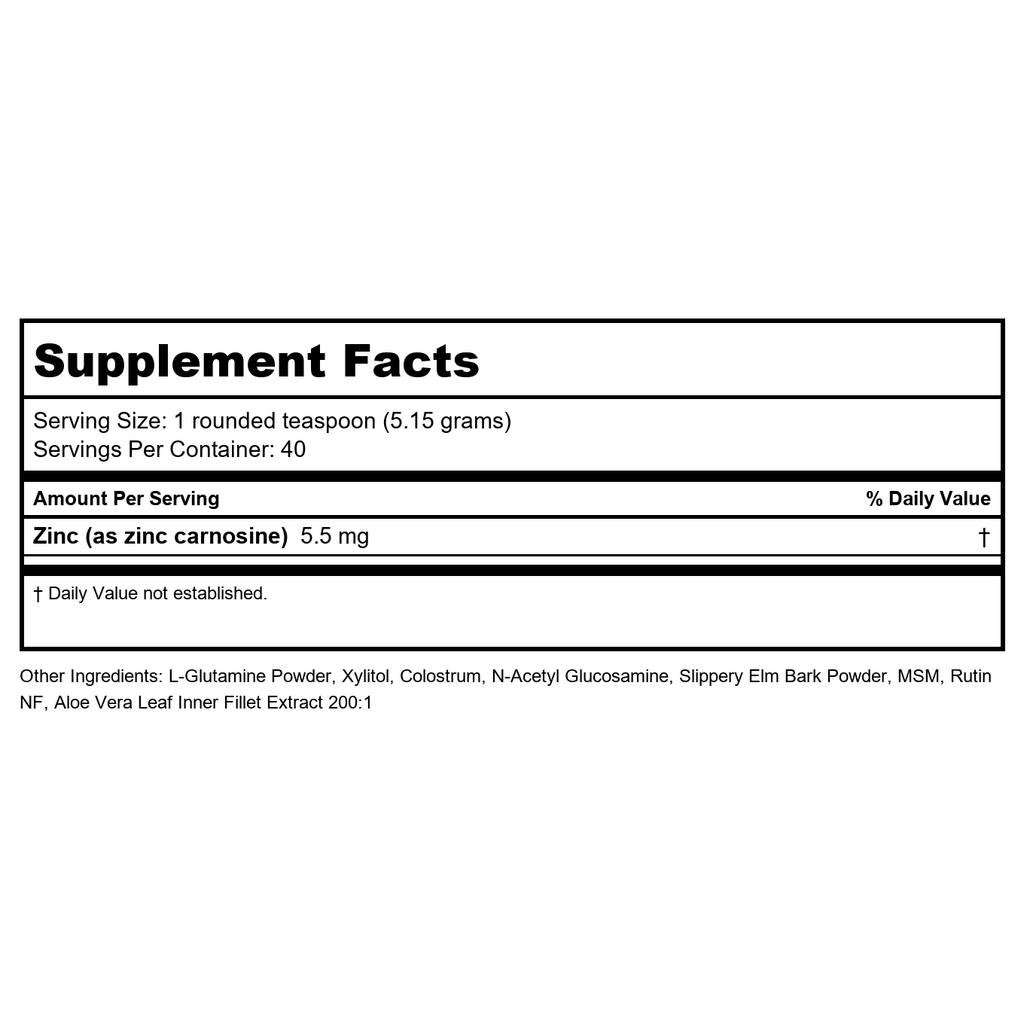 Vital Nutrients GI Repair Powder 168 or 208 Grams?