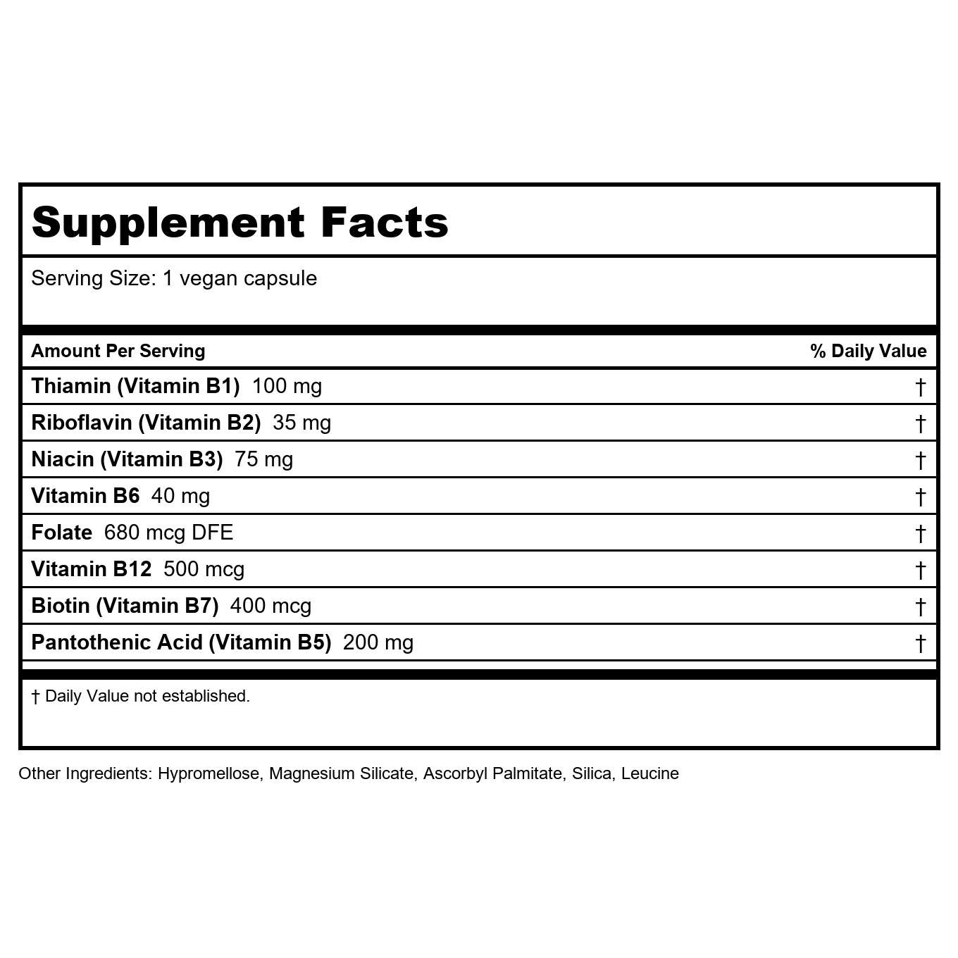Vital Nutrients B-Complex 120 Vcaps