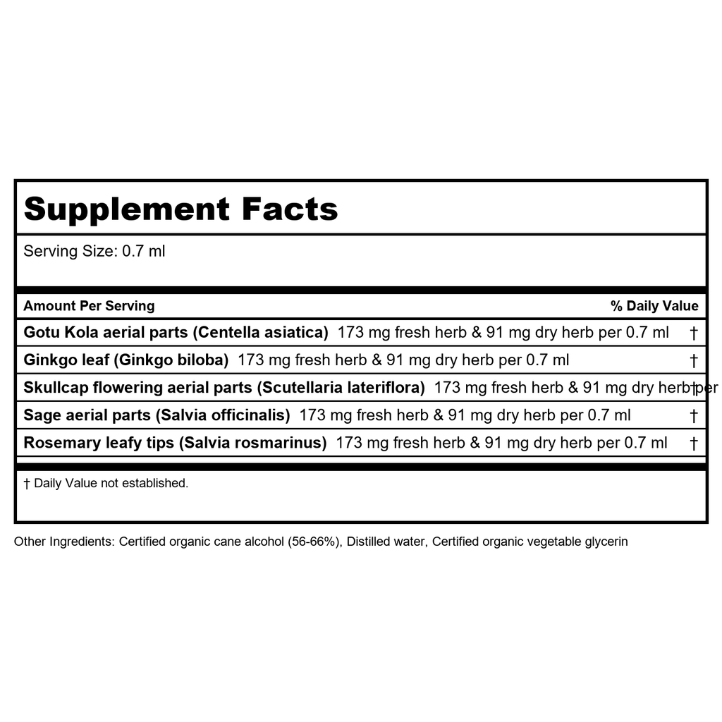 Herb Pharm Brain And Memory 4oz