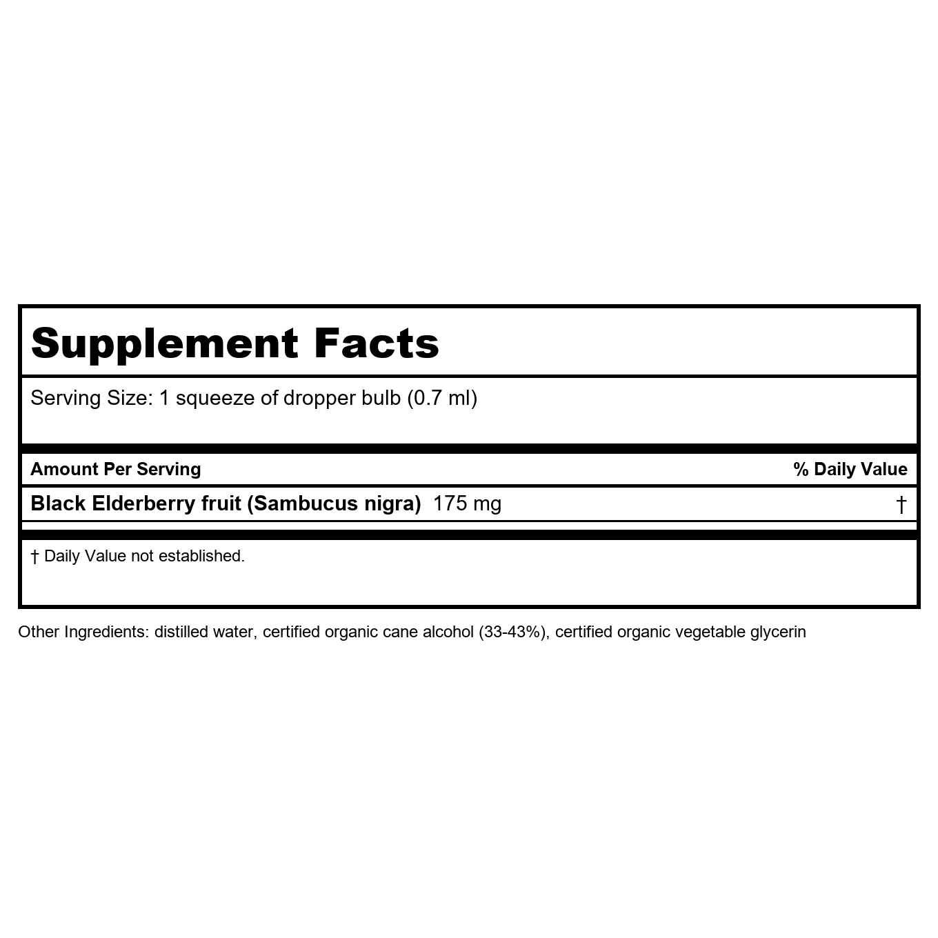 Herb Pharm Black Elderberry 1oz