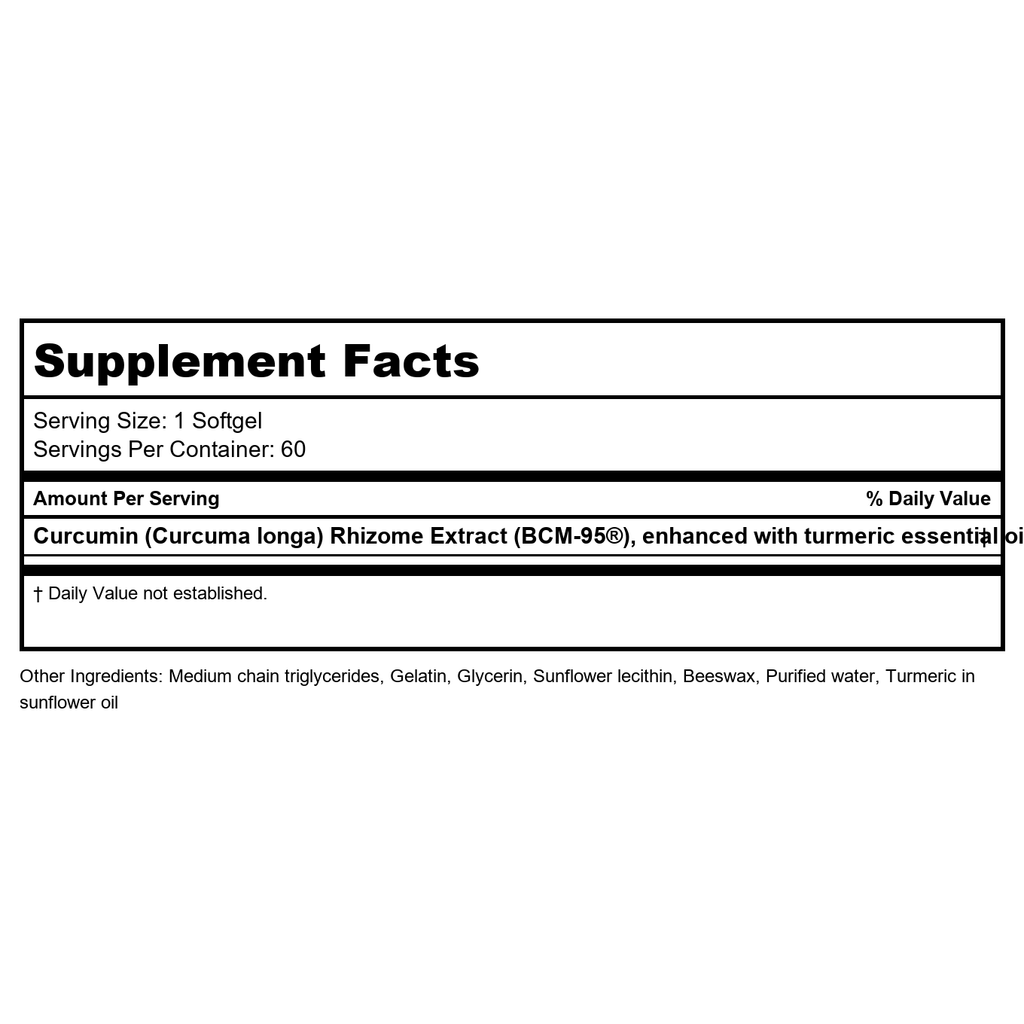 EuroMedica CuraPro 375mg 60 Softgels