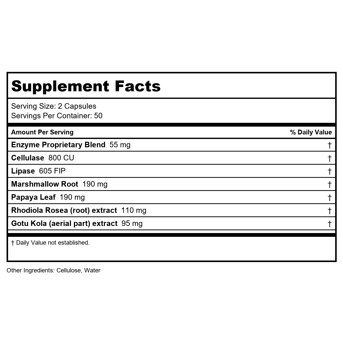 Transformation Enzymes GastroZyme 100 Capsules - B0067U3H1G
