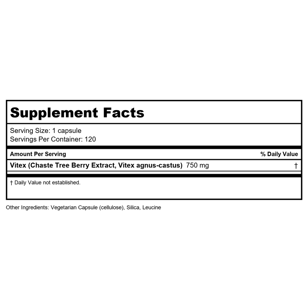 Vital Nutrients Vitex 750 120 Vcaps