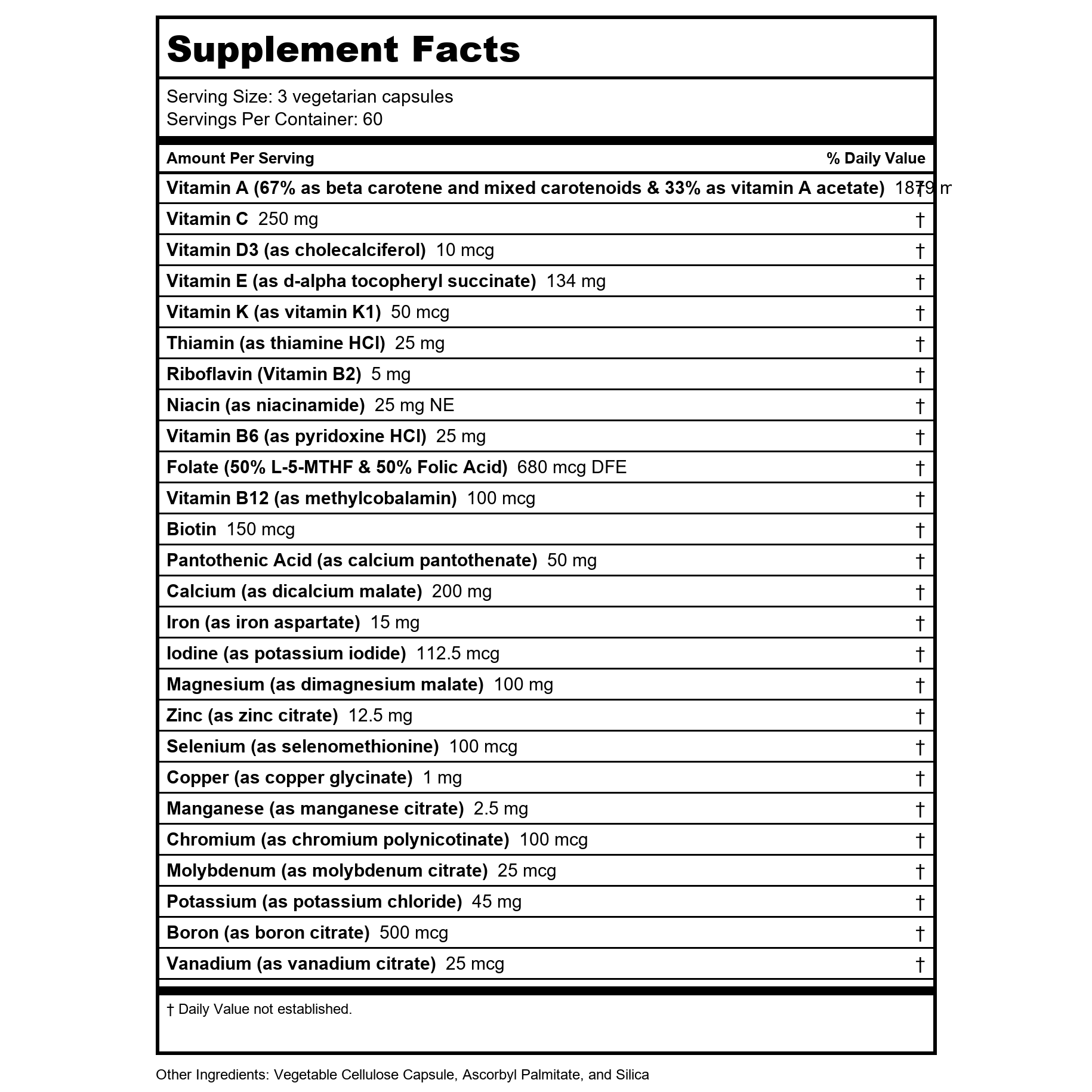 Vital Nutrients PreNatal Multi-Nutrients 180 Capsules