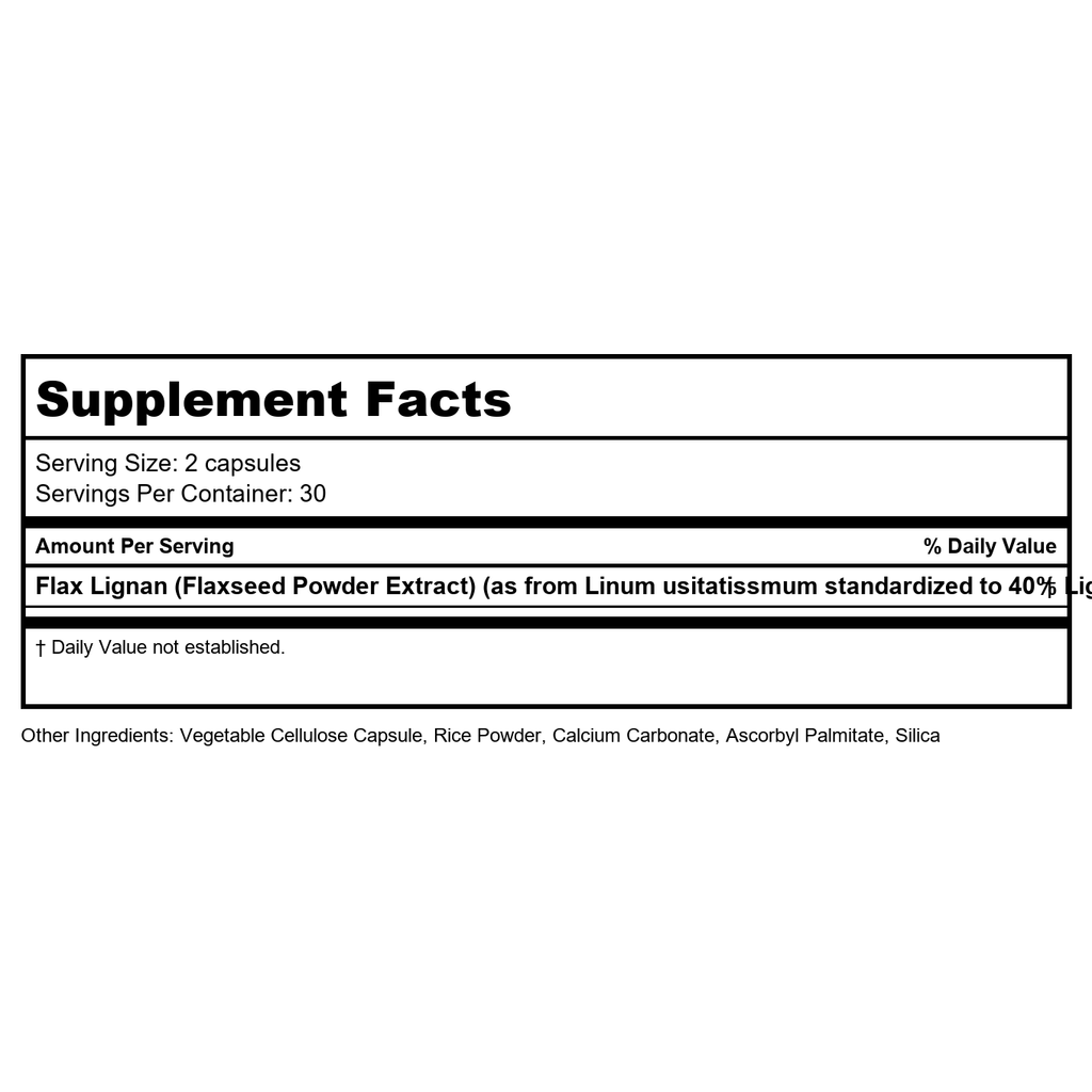 Vital Nutrients Flax Lignan SDG 156mg 60 Vcaps