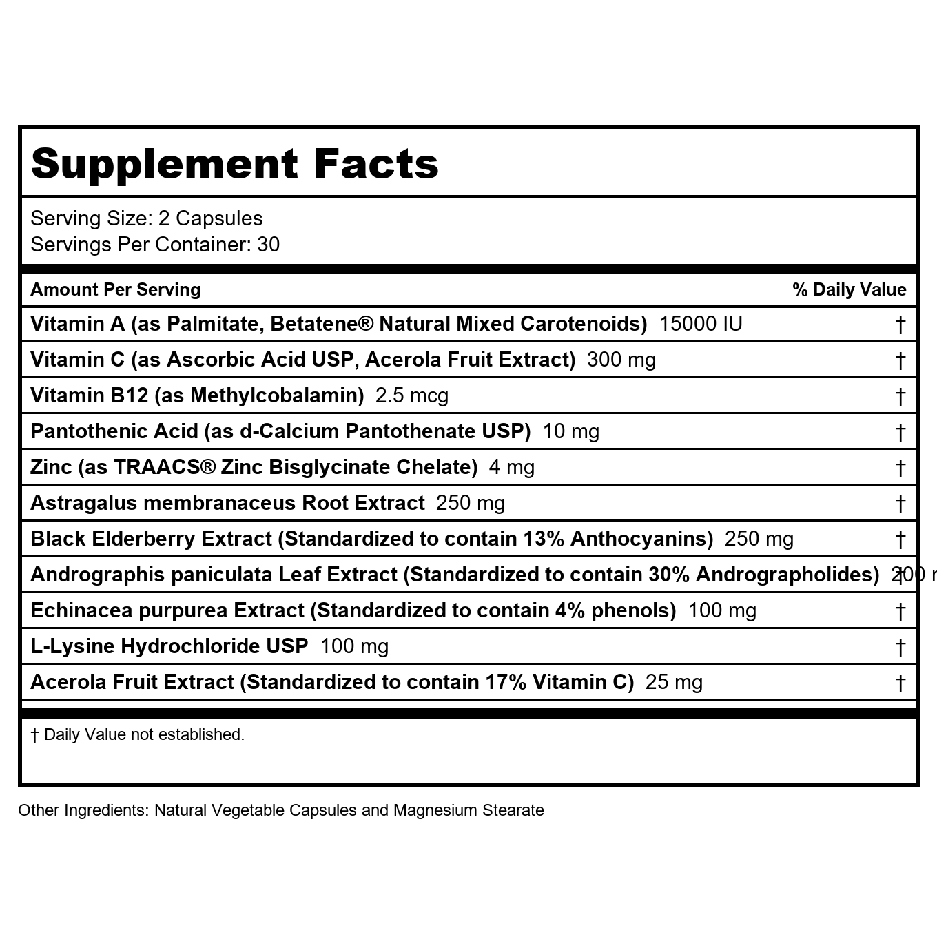 Ortho Molecular Viracid 60 Capsules