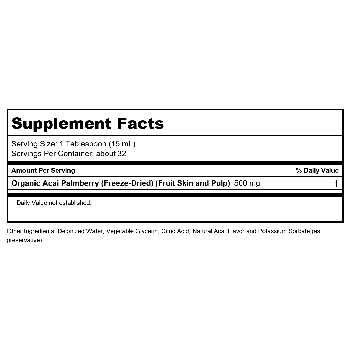 Now Foods Acai Liquid Concentrate 16oz - 4804