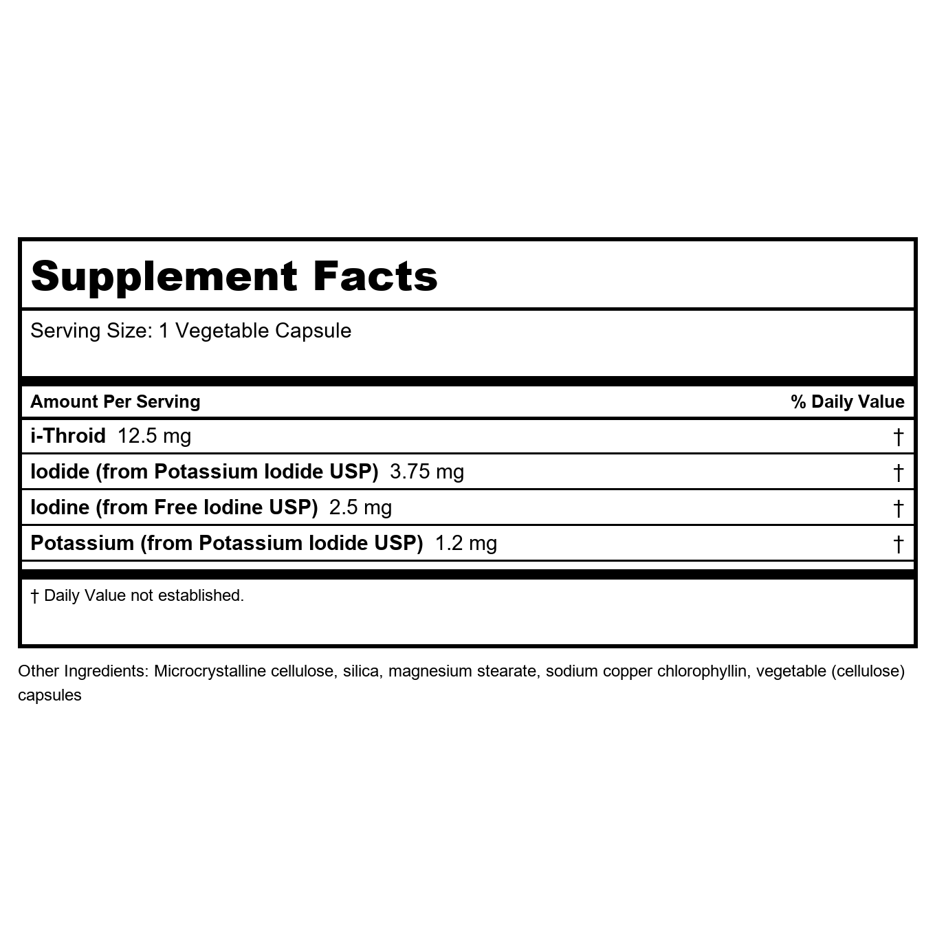 RLC Labs i-Throid 12.5mg 90 Vcaps
