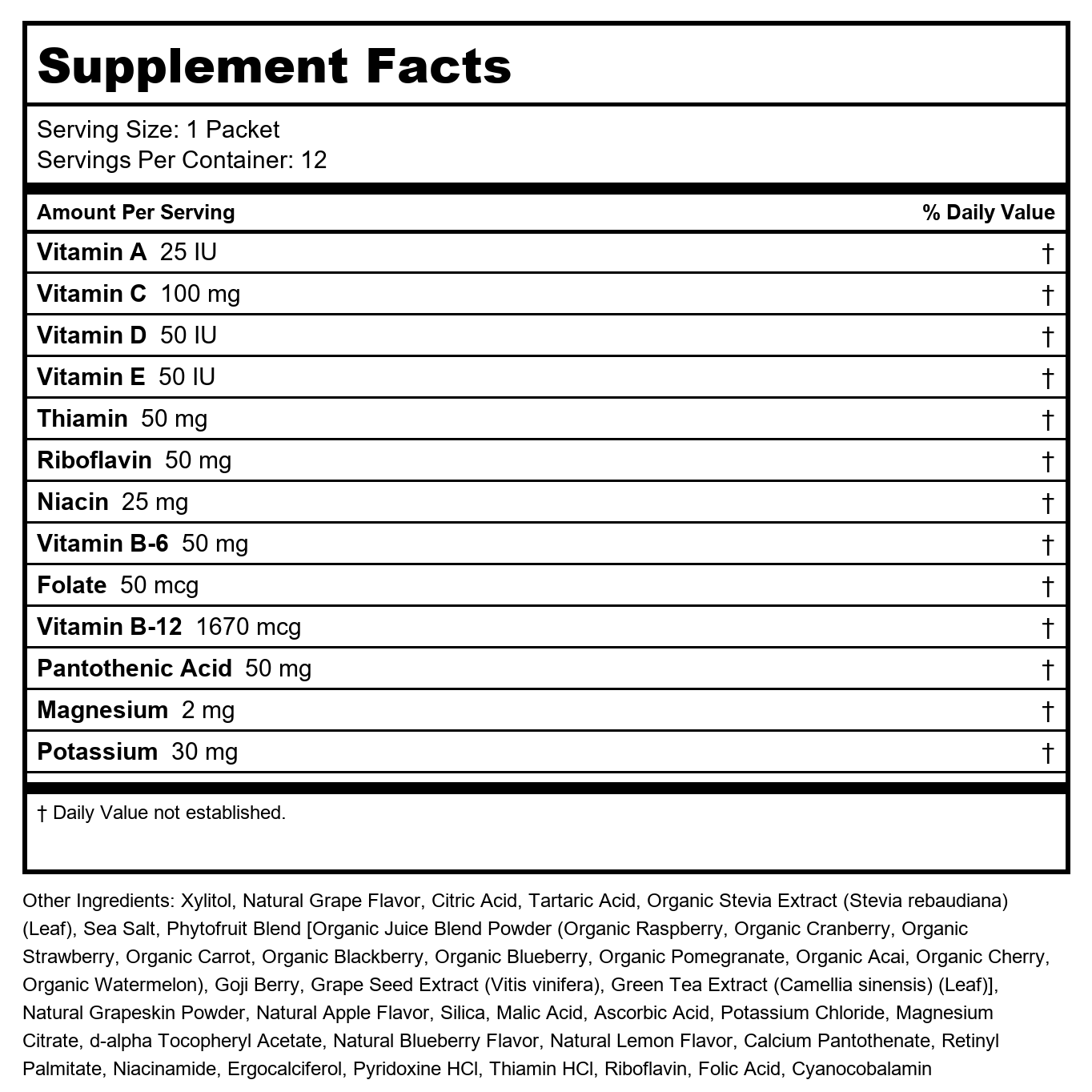 Now Real Food Slender Sticks Active Grape 12 Per Box - 7094