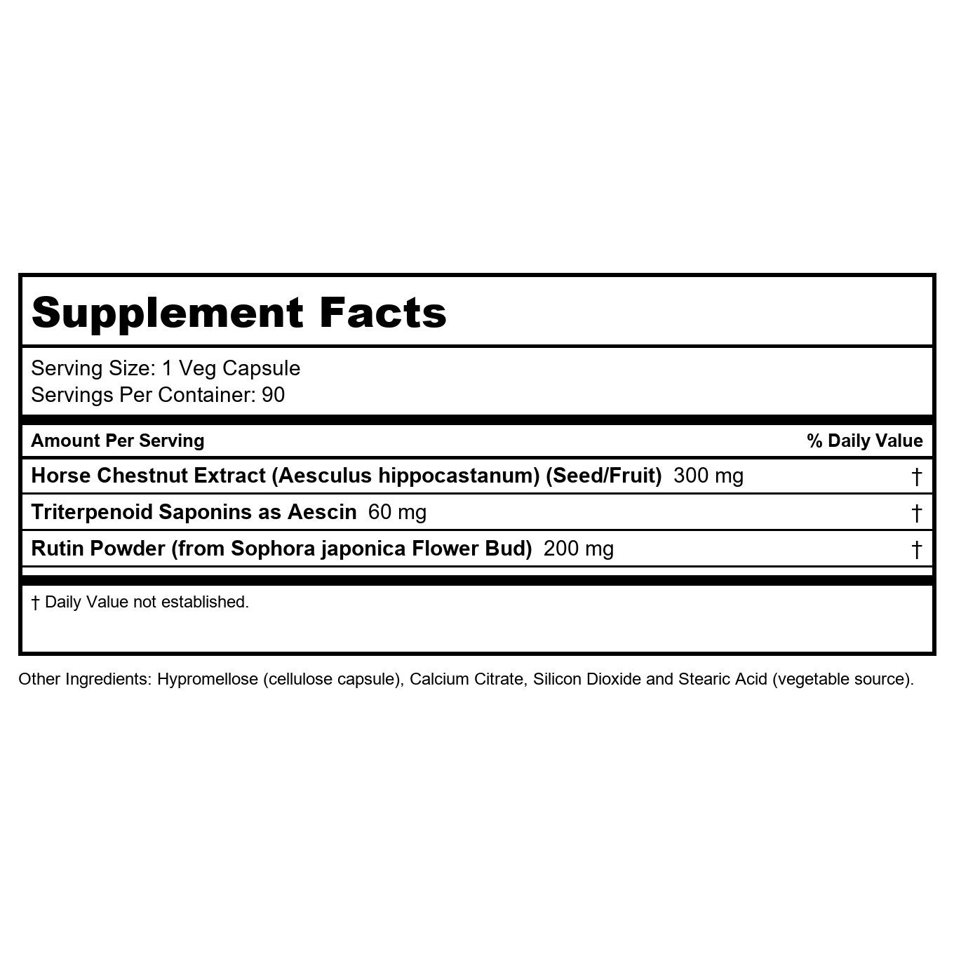 Now Foods Horse Chestnut 300mg 90 Vcaps - 4713