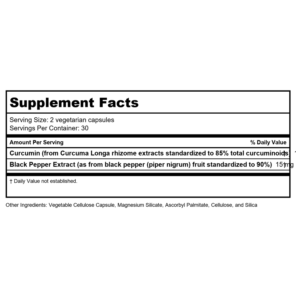 Vital Nutrients Curcumin Extract 500mg 60 Vcaps