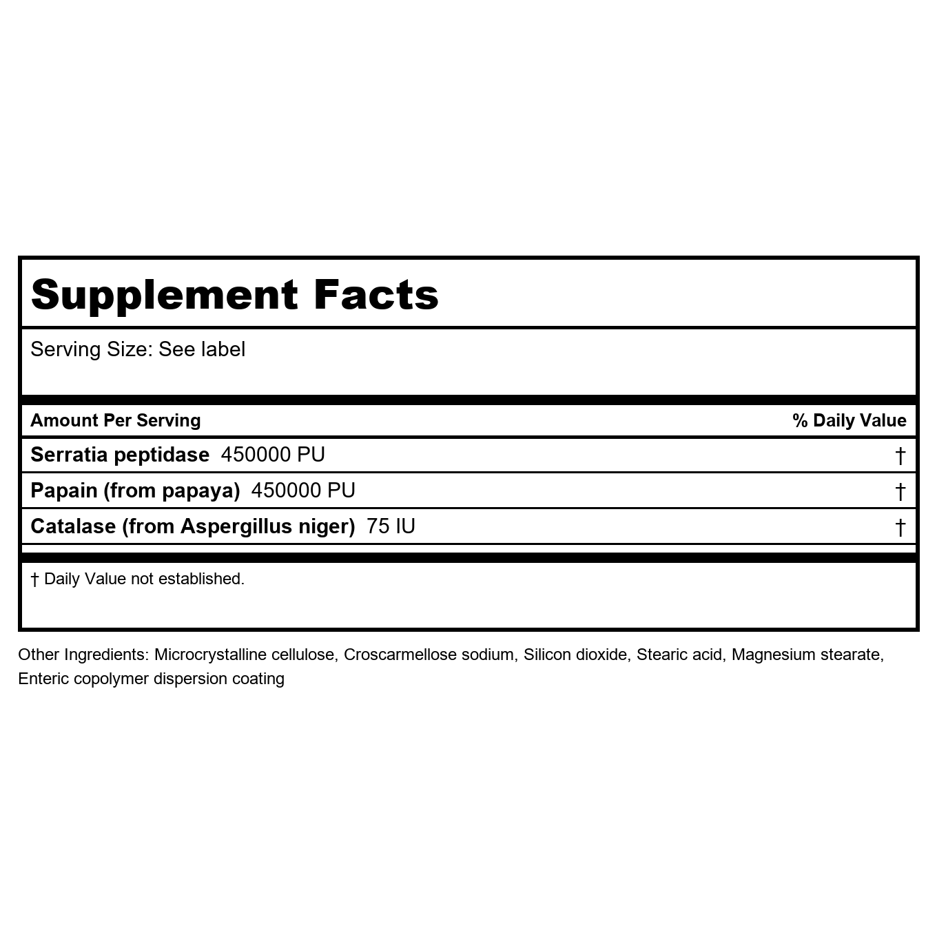 Klaire Labs Serralase 90 Tablets
