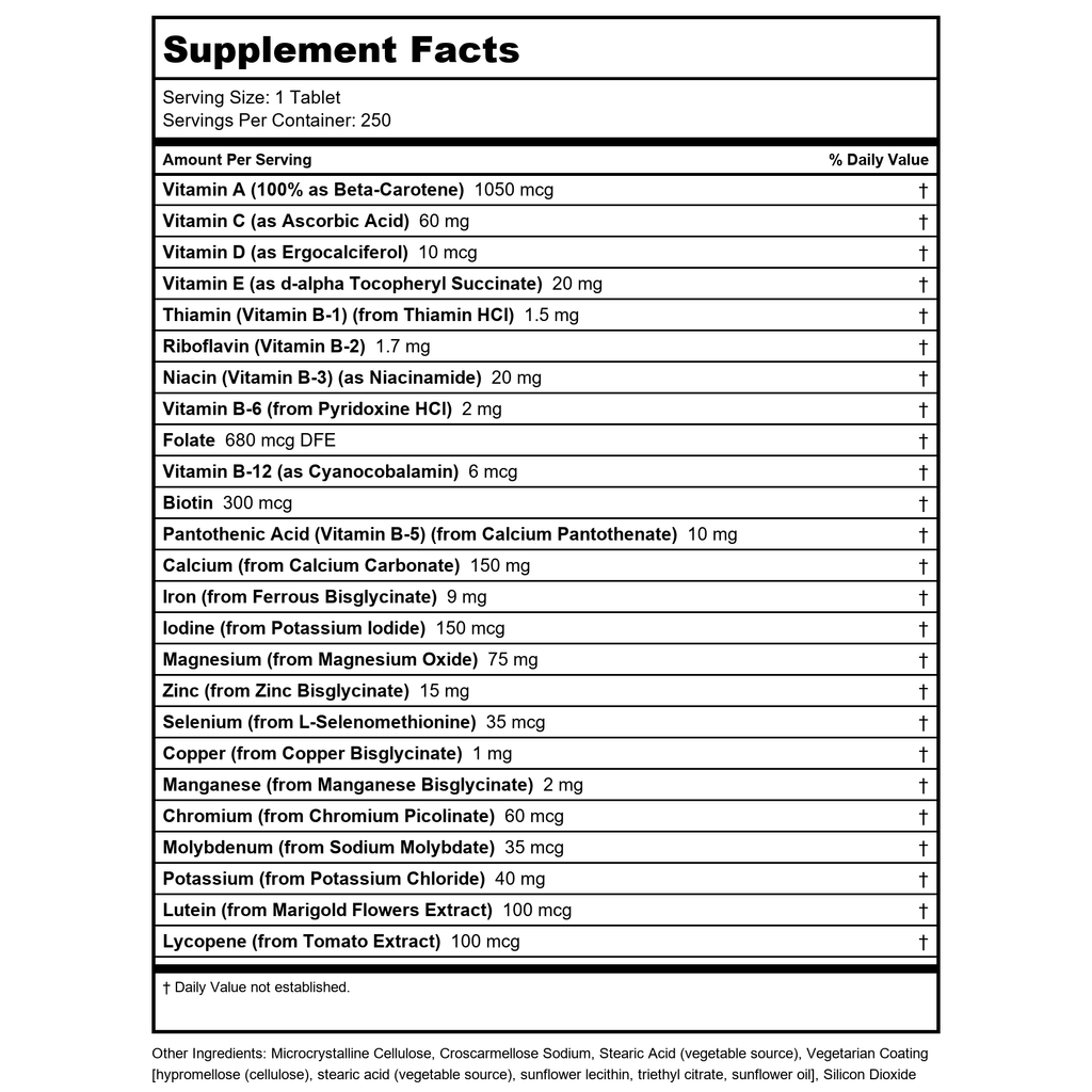 Now Foods Daily Vits 250 Tablets - 3771