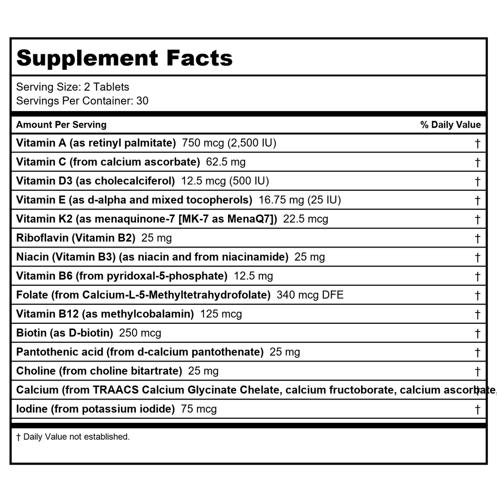 EuroMedica Essential Multivitamin 60 Tablets - B00VJ824V0