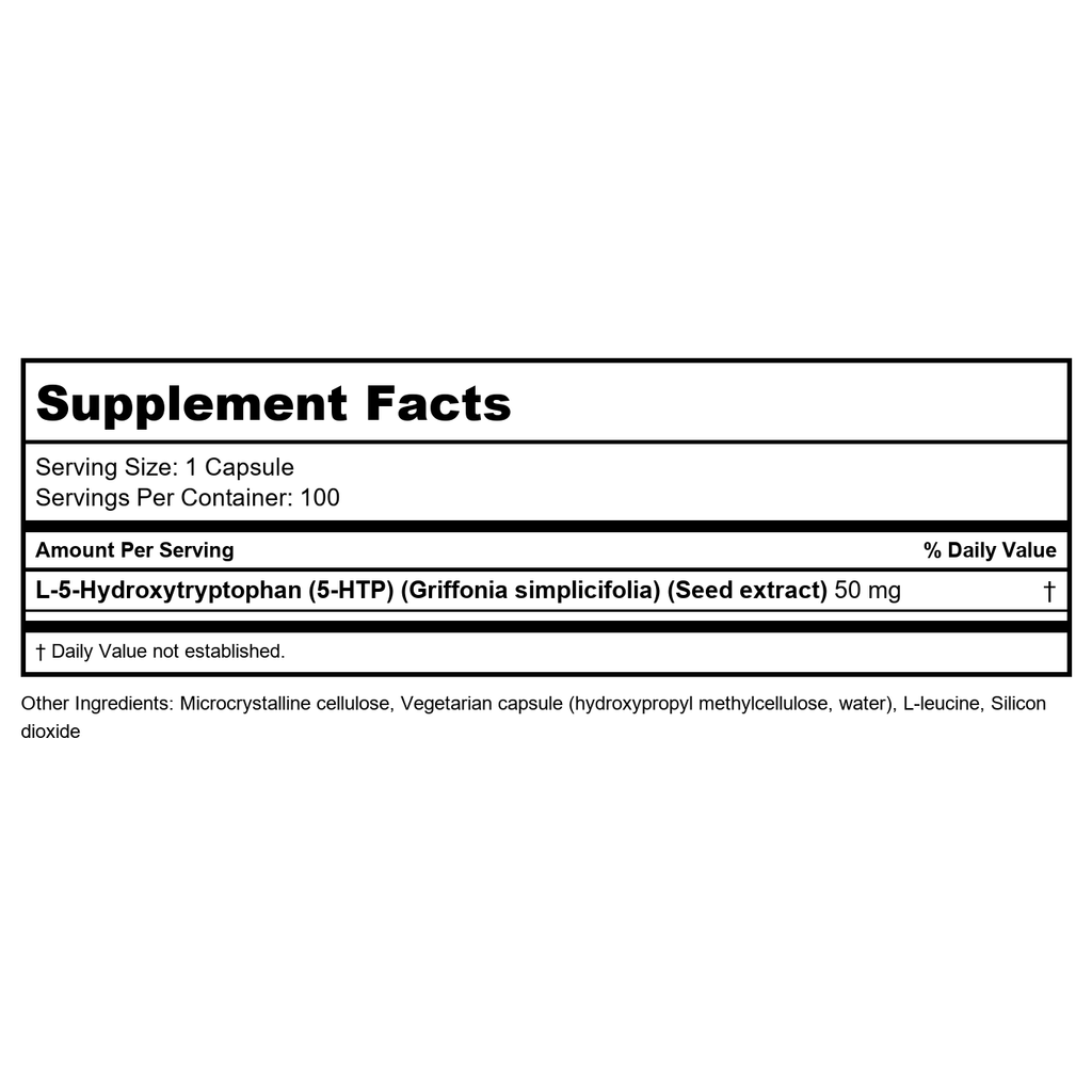Klaire Labs 5-HTP 50mg 100 Vcaps