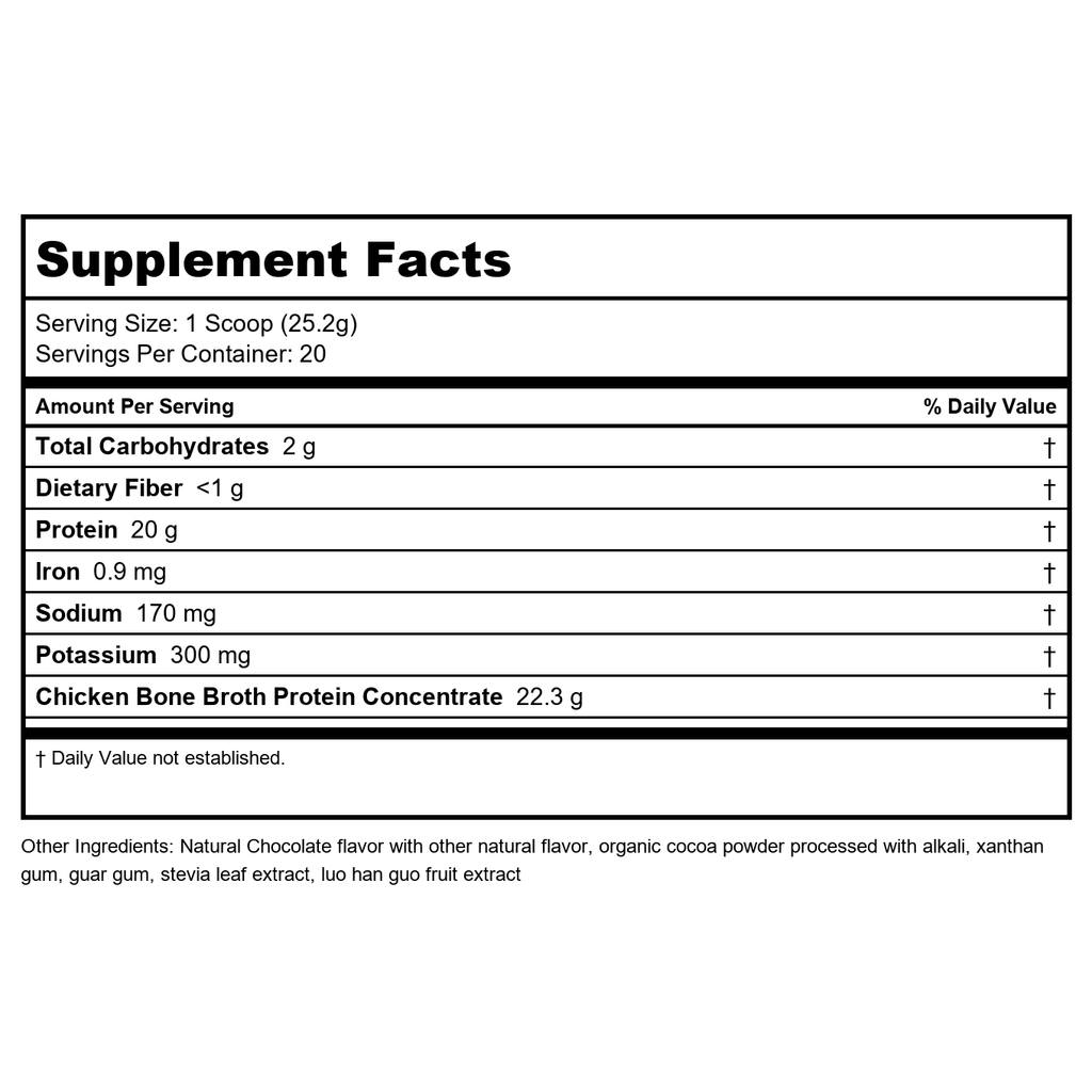 Ancient Nutrition Bone Broth Protein Chocolate 20 Servings