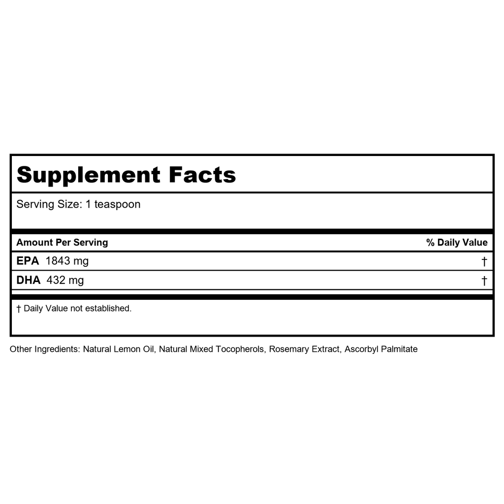 Vital Nutrients Ultra Pure Fish Oil 2600 8oz
