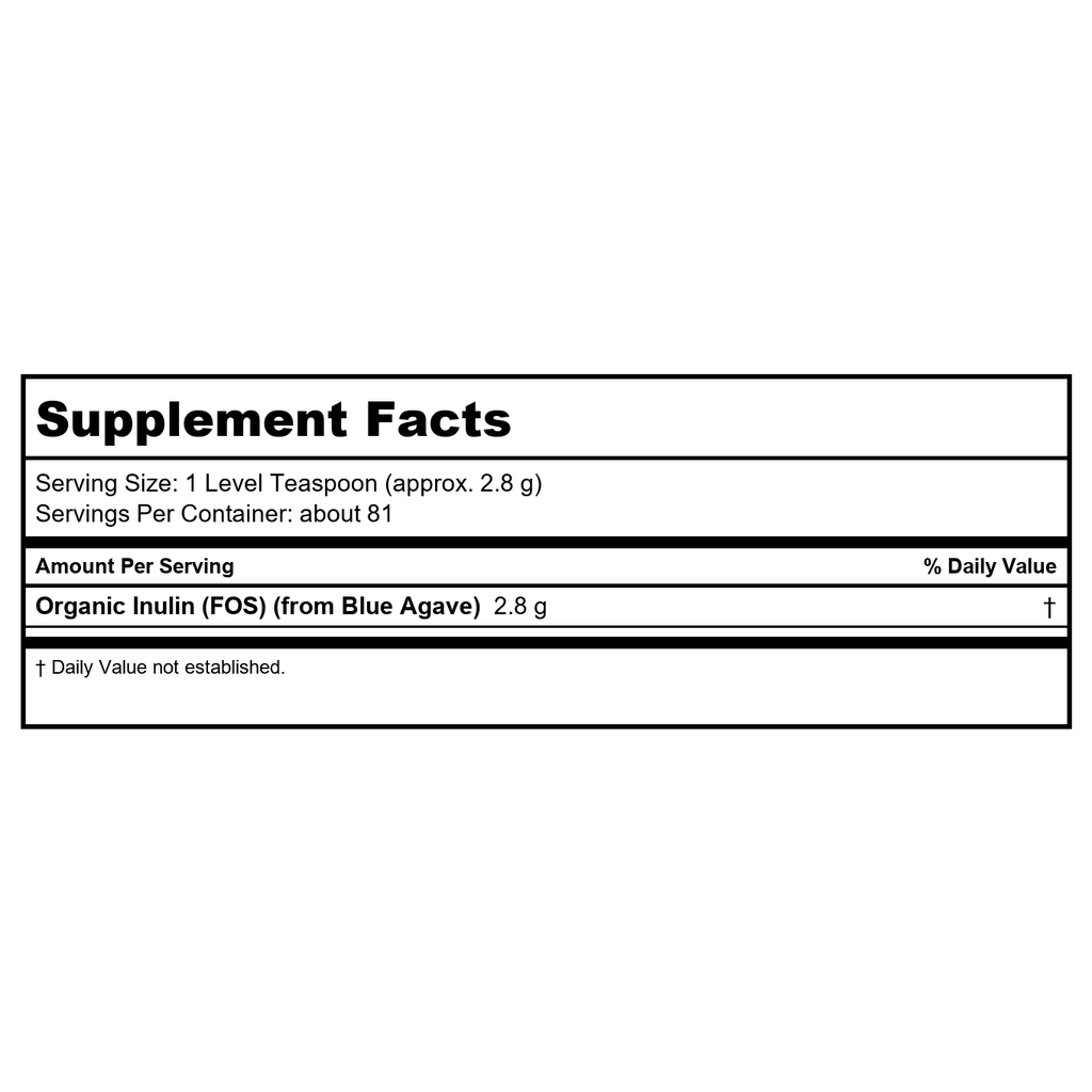 Now Foods Inulin Prebiotic Pure Powder Organic 8oz - 2944
