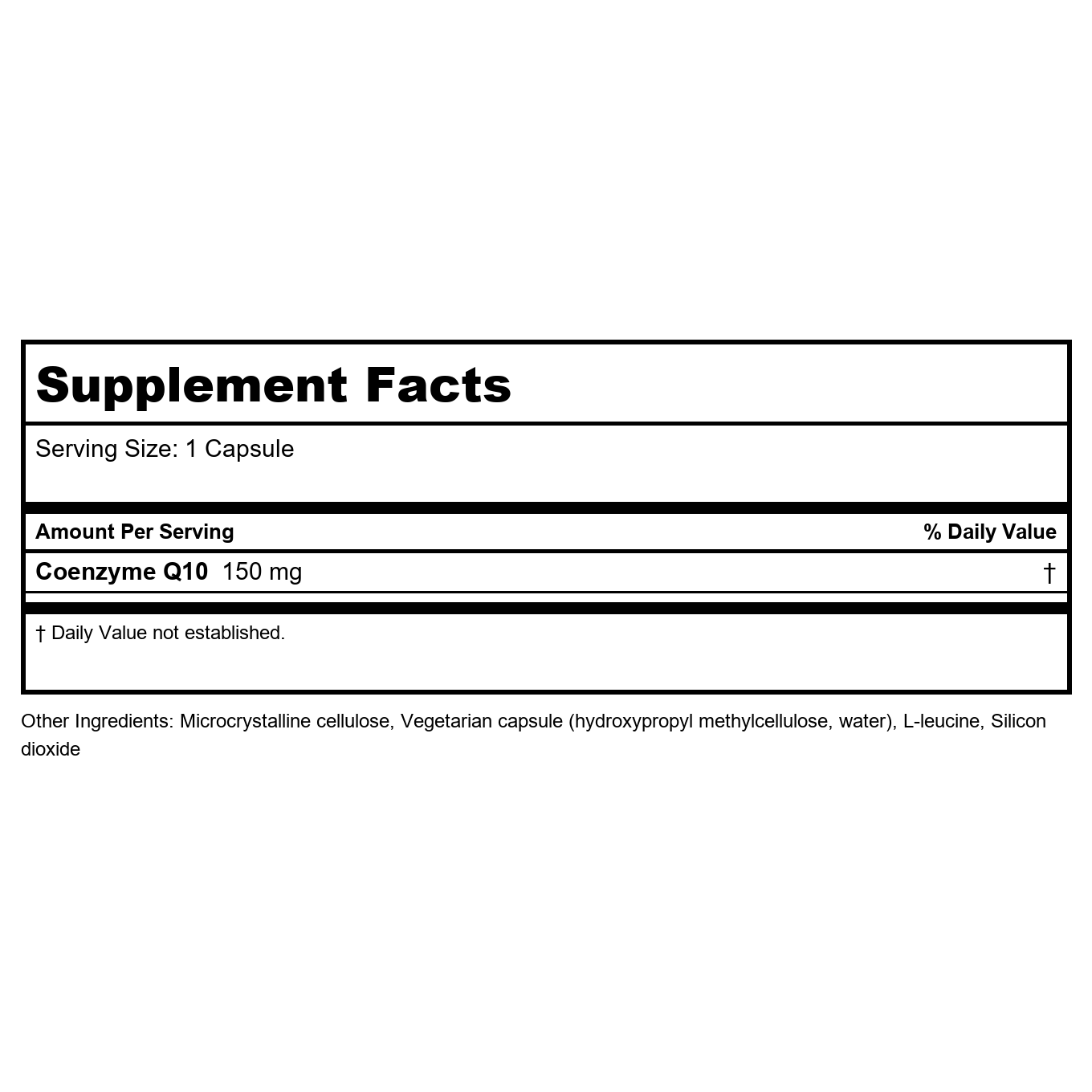 Klaire Labs Coenzyme Q10 150 mg 60 Vcaps