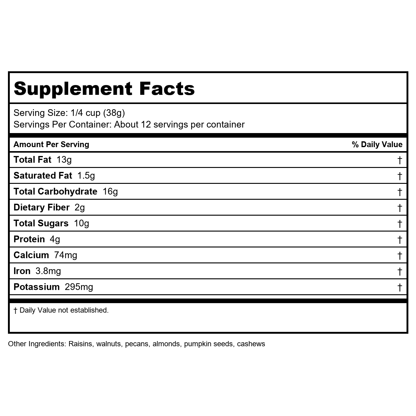 Now Real Food Raw Energy Nut Mix 16oz - 7030 -