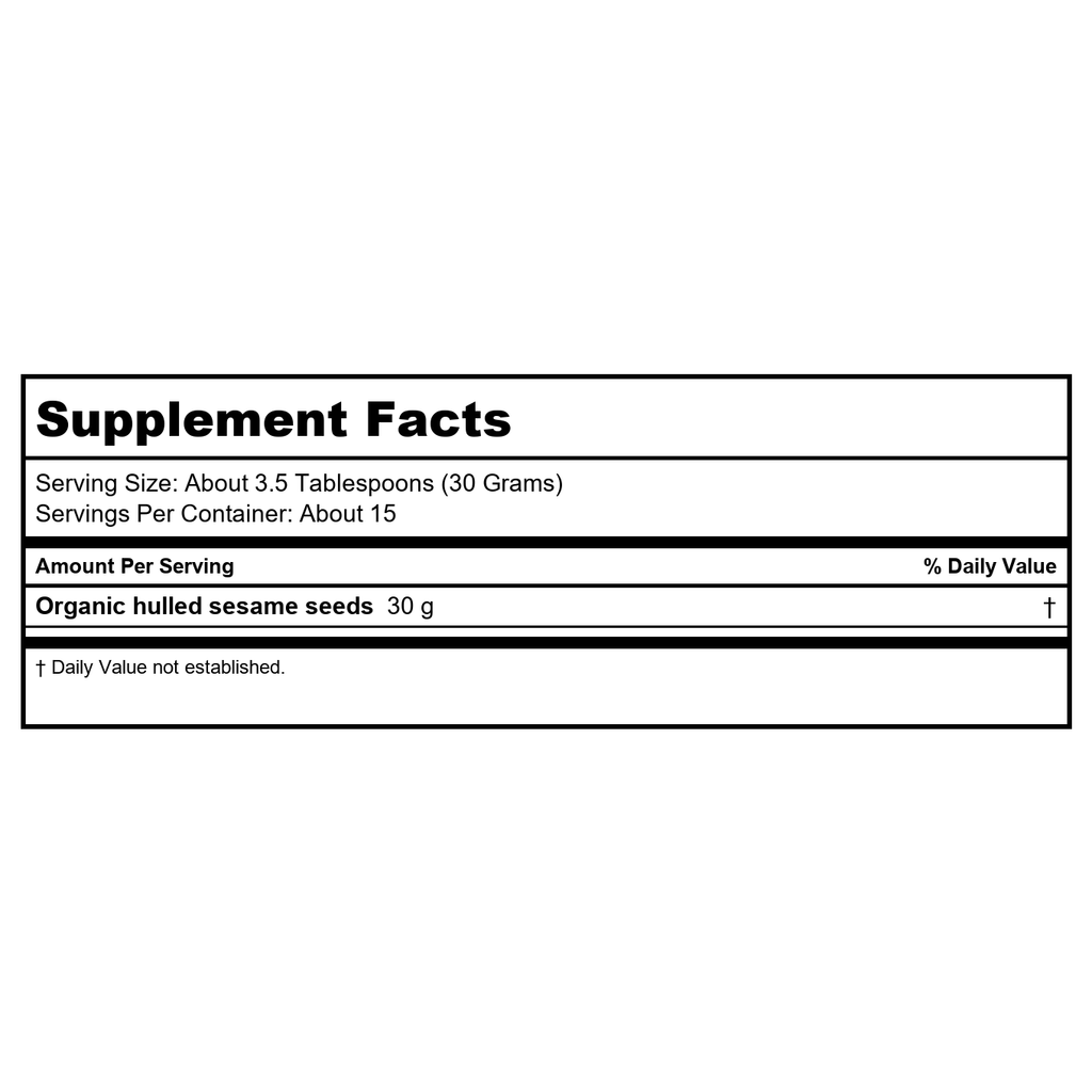 Now Real Food Sesame Seeds Organic 16oz - 7035