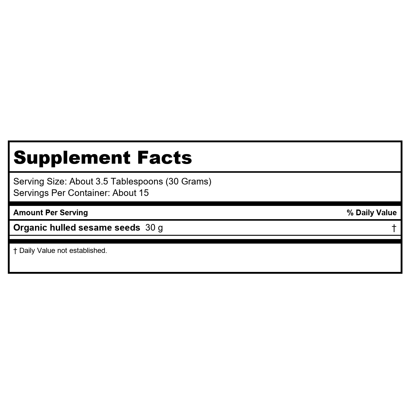 Now Real Food Sesame Seeds Organic 16oz - 7035