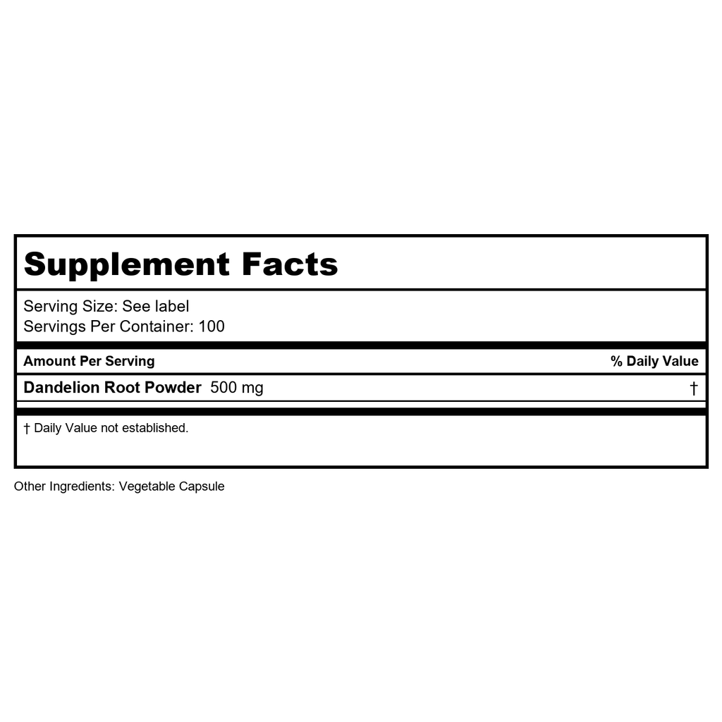 Now Foods Dandelion Root 500 mg 100 Vcaps - 4645 - 2 Pack