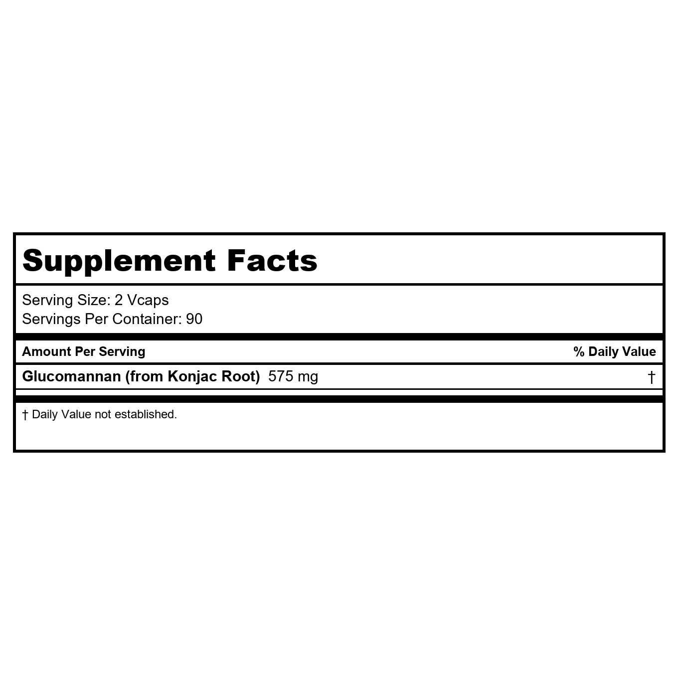 Now Foods Glucomannan 575 mg 180 Vcaps - 6512