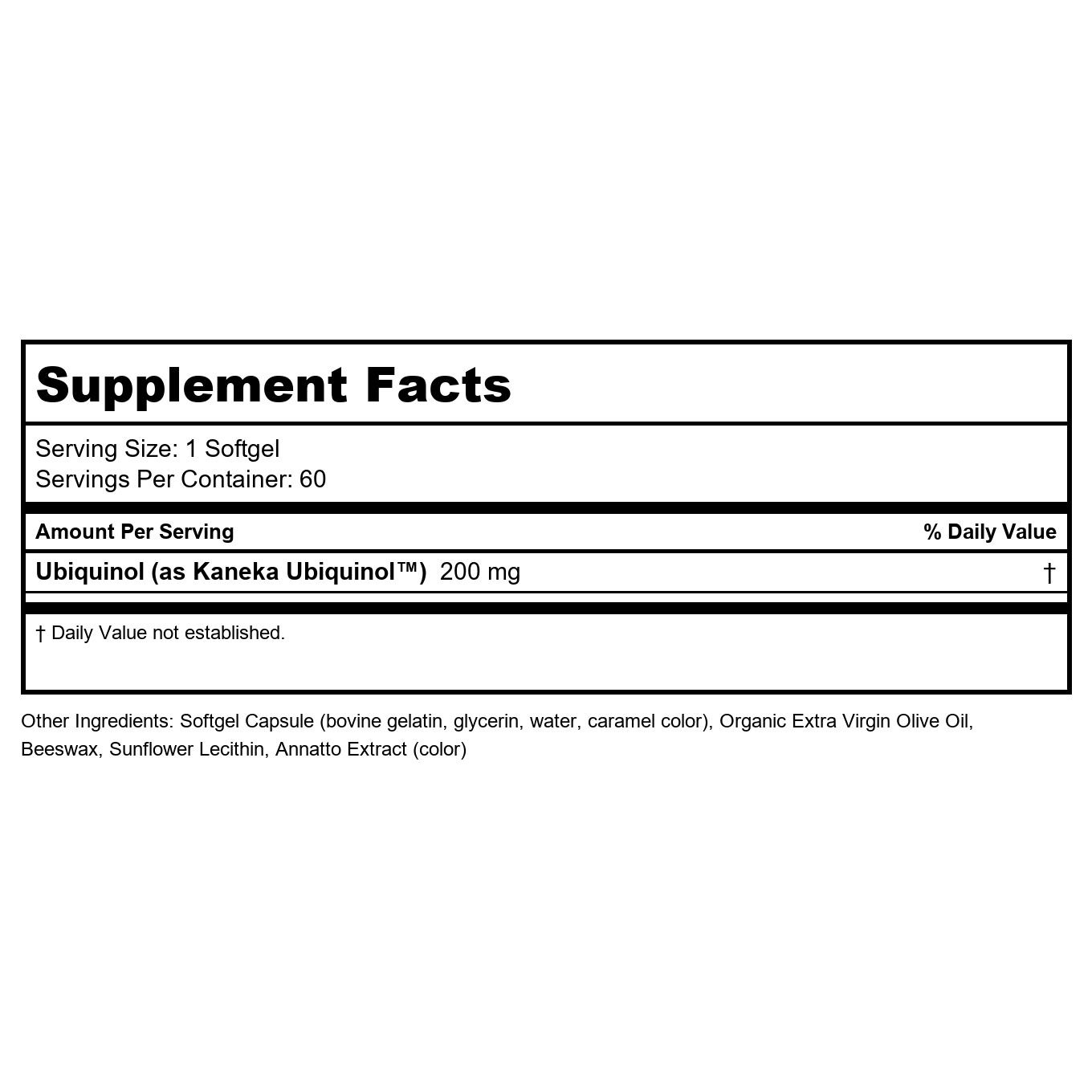 Now Foods Ubiquinol Extra Strength 200 mg 60 Softgels - 3144