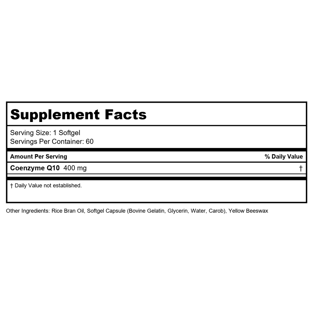 Now Foods CoQ10 400 mg 60 Softgels - 3198