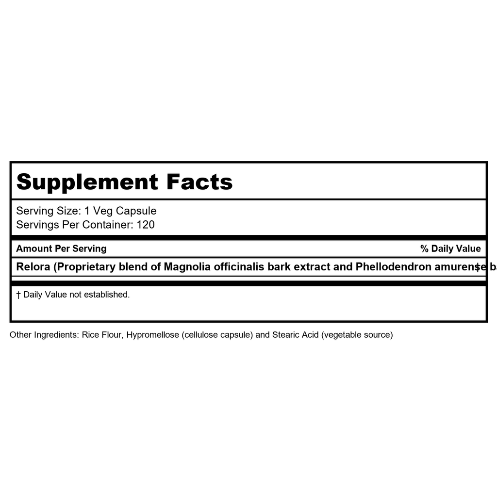 Now Foods Relora 300 mg 60 Vcaps - 3342