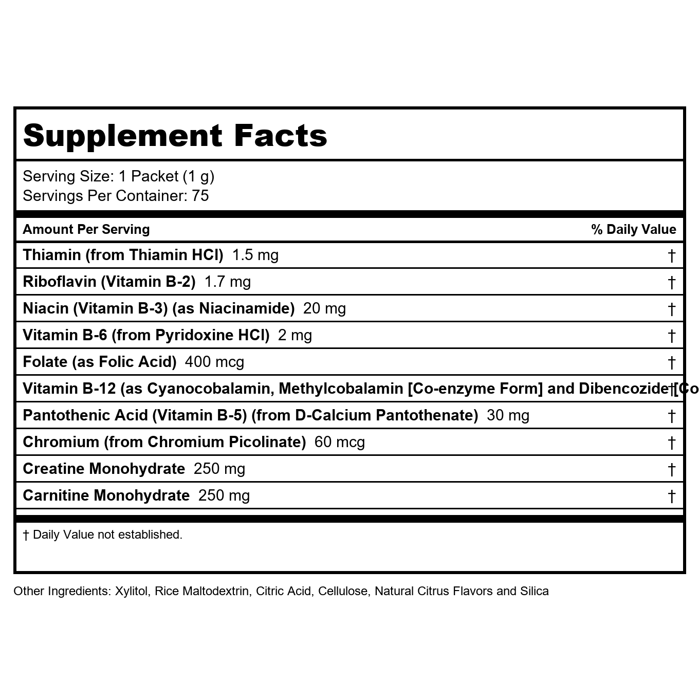 Now Foods Instant Energy B-12 75 Packets - 0497