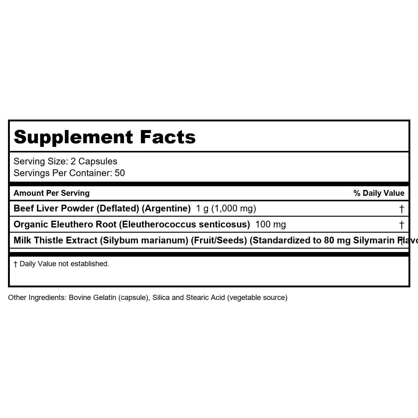 Now Foods Liver Caps 100 Capsules - 2432