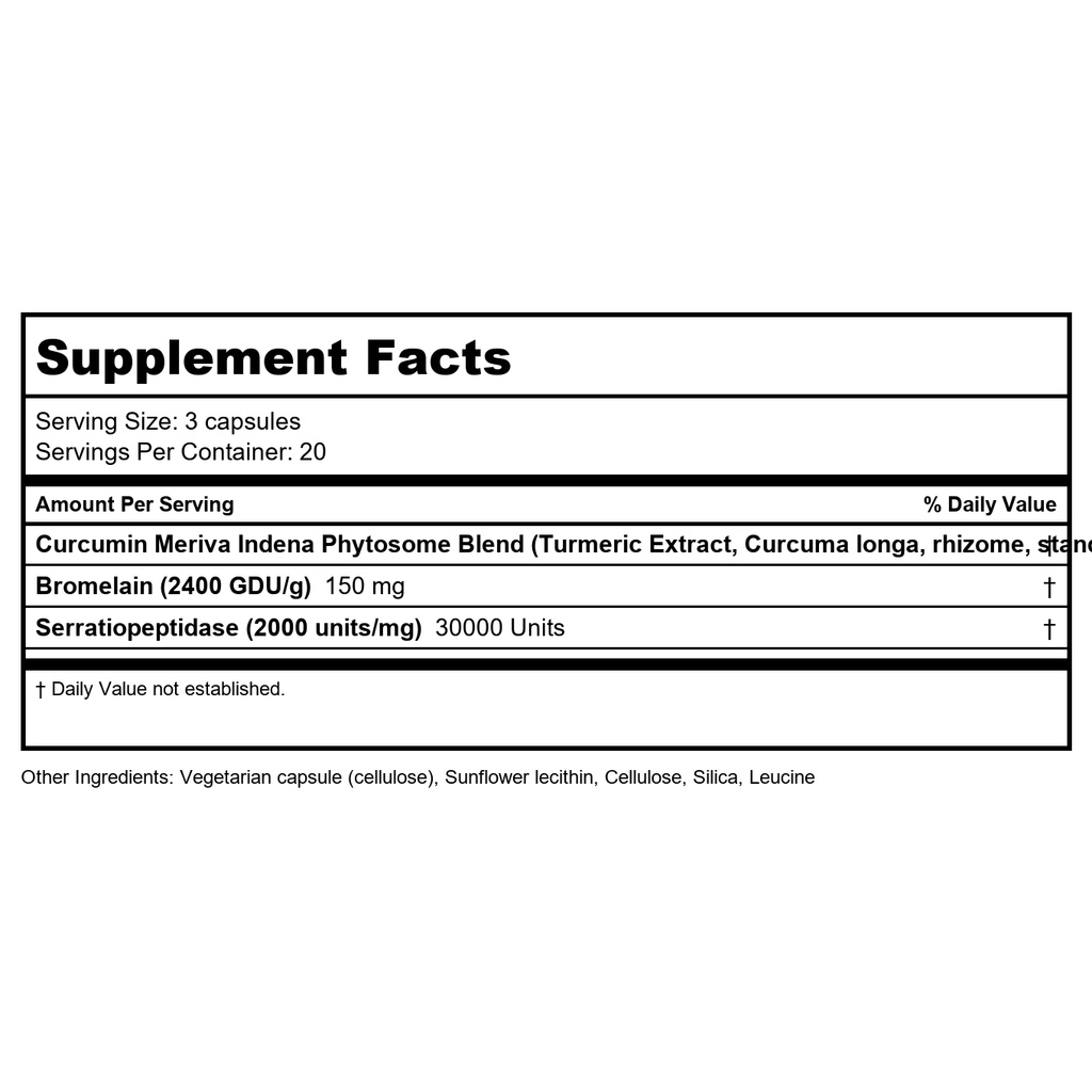 Vital Nutrients Phyto-Curcumin Plus Enzymes 60 Vcaps