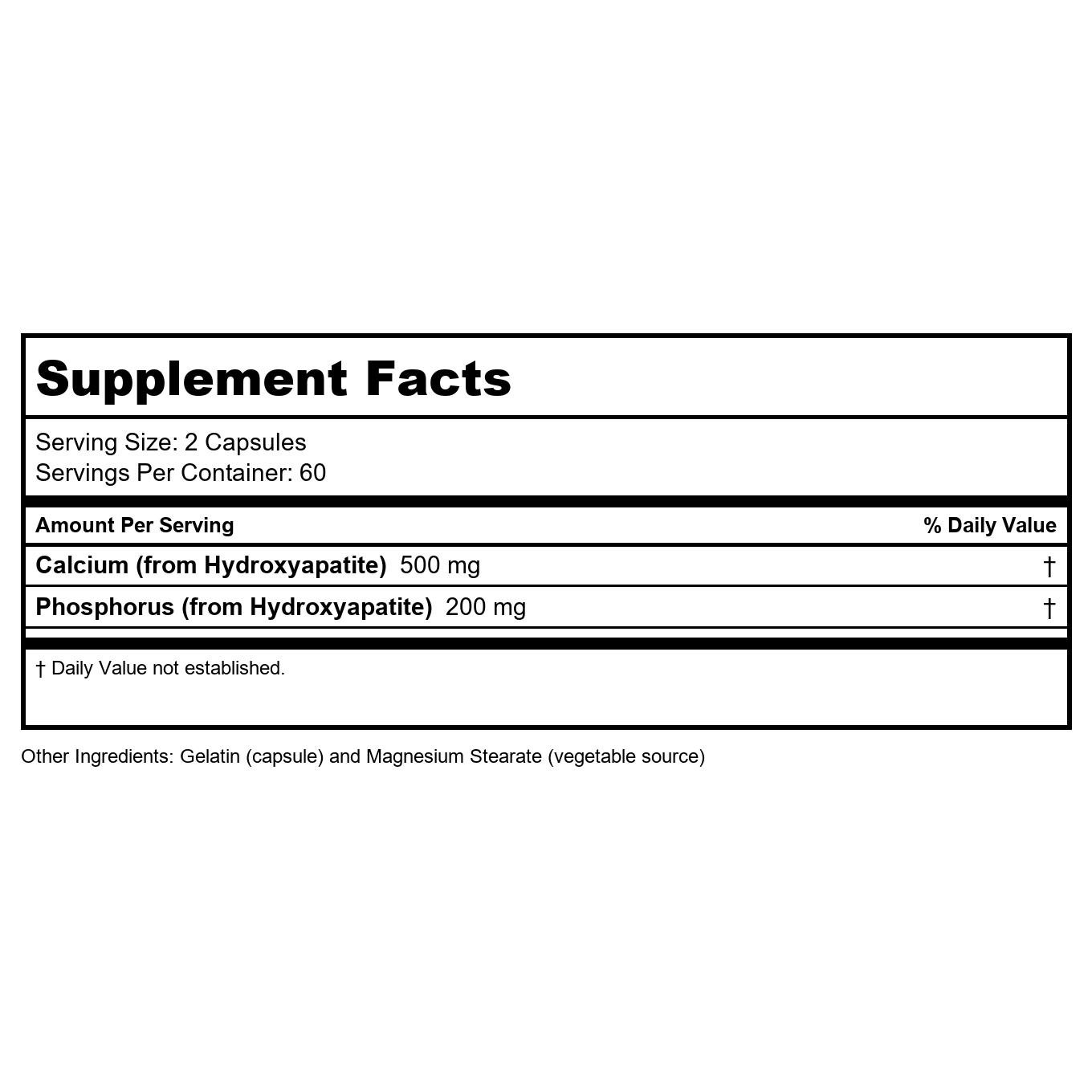 Now Foods Calcium Hydroxyapatite 120 Capsules - 1253