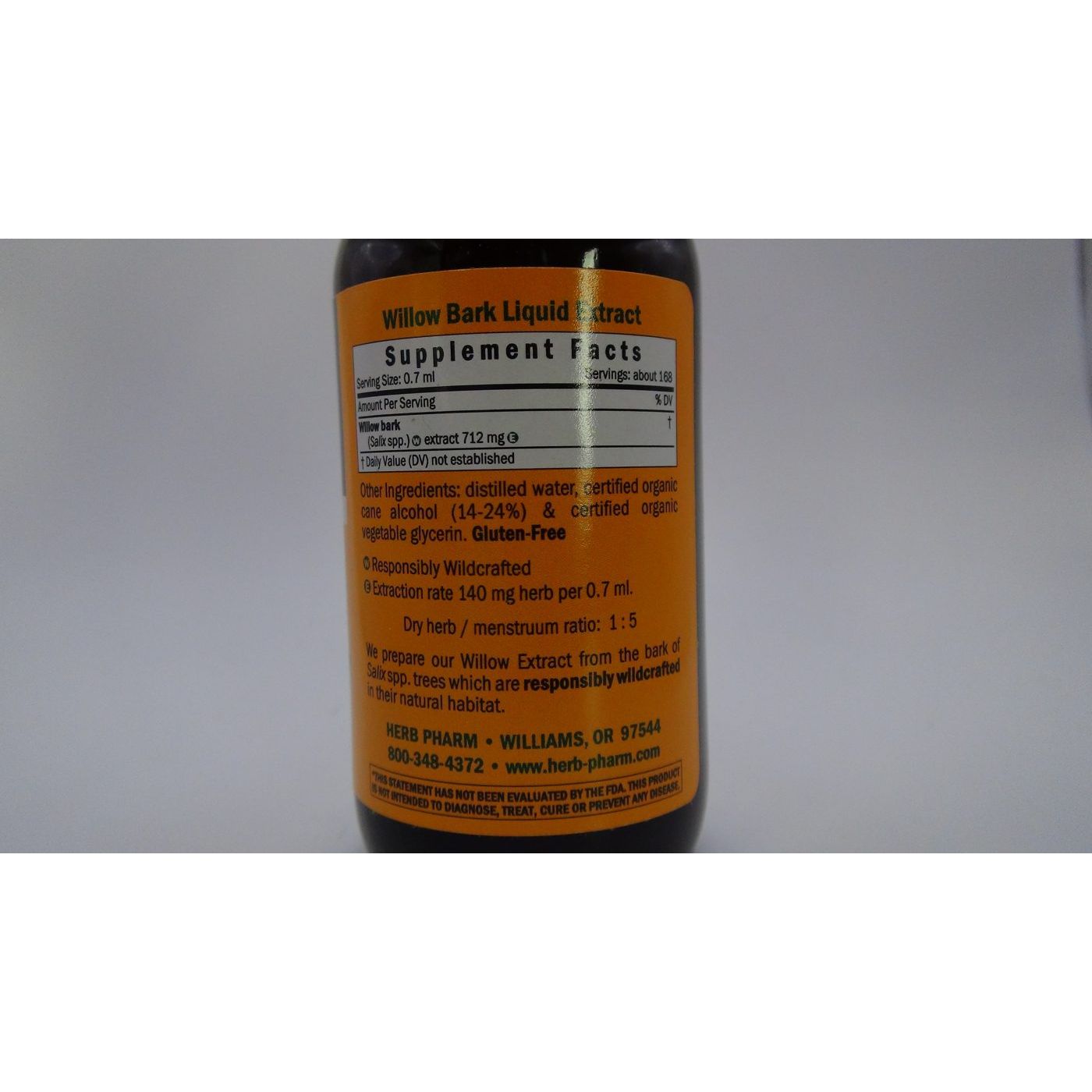 Herb Pharm Willow Bark 1oz