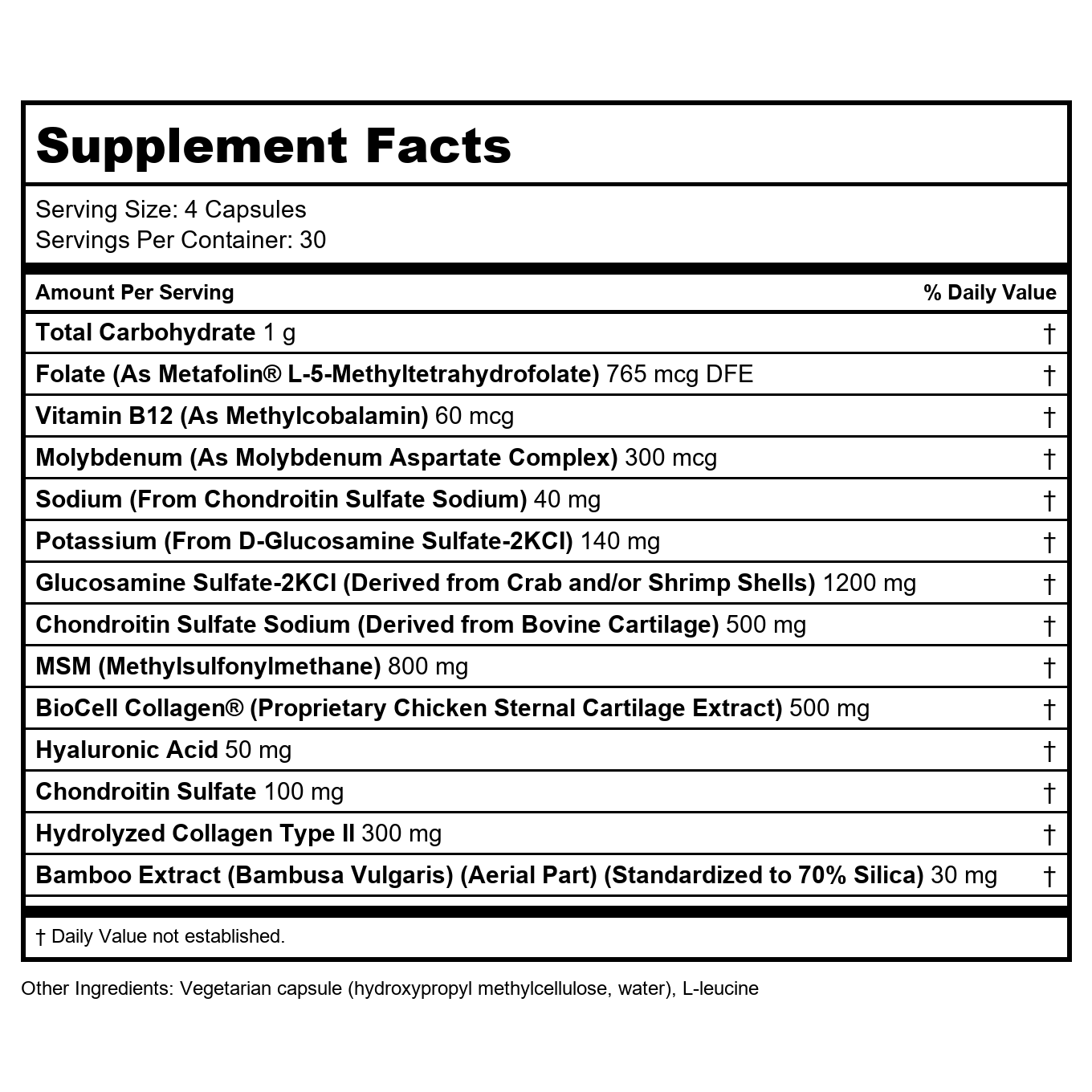 Klaire Labs Joint Support Formula 120 Vcaps